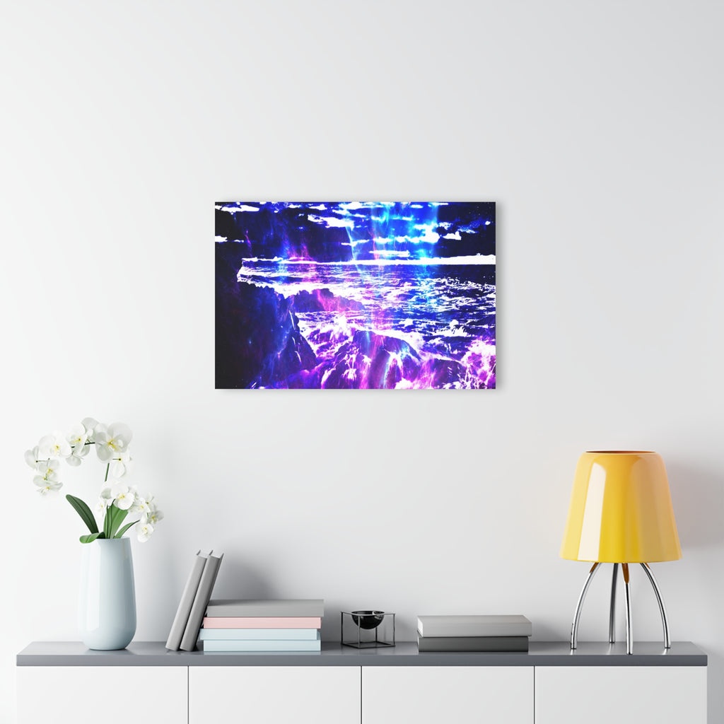 Amethyst Cosmic Falls Dreams Acrylic Prints (French Cleat Hanging)