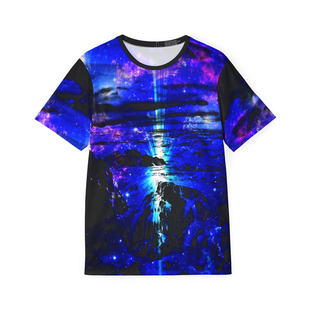 Iridescent Cosmic Falls Dreams Men's Sports Jersey