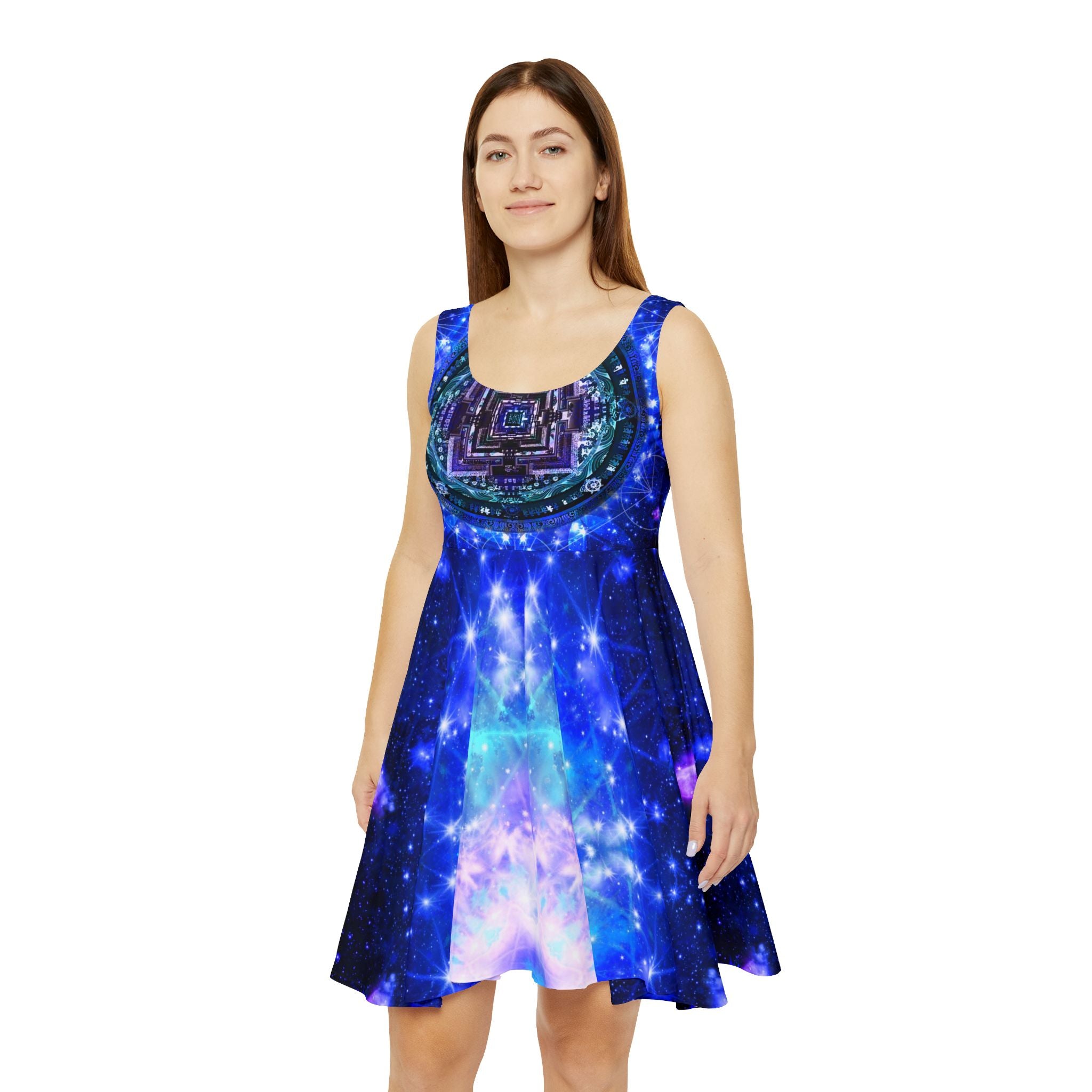 Amen Jin's Katerina's Eros & Psyche Wheel of Time Meditations W Skater Dress