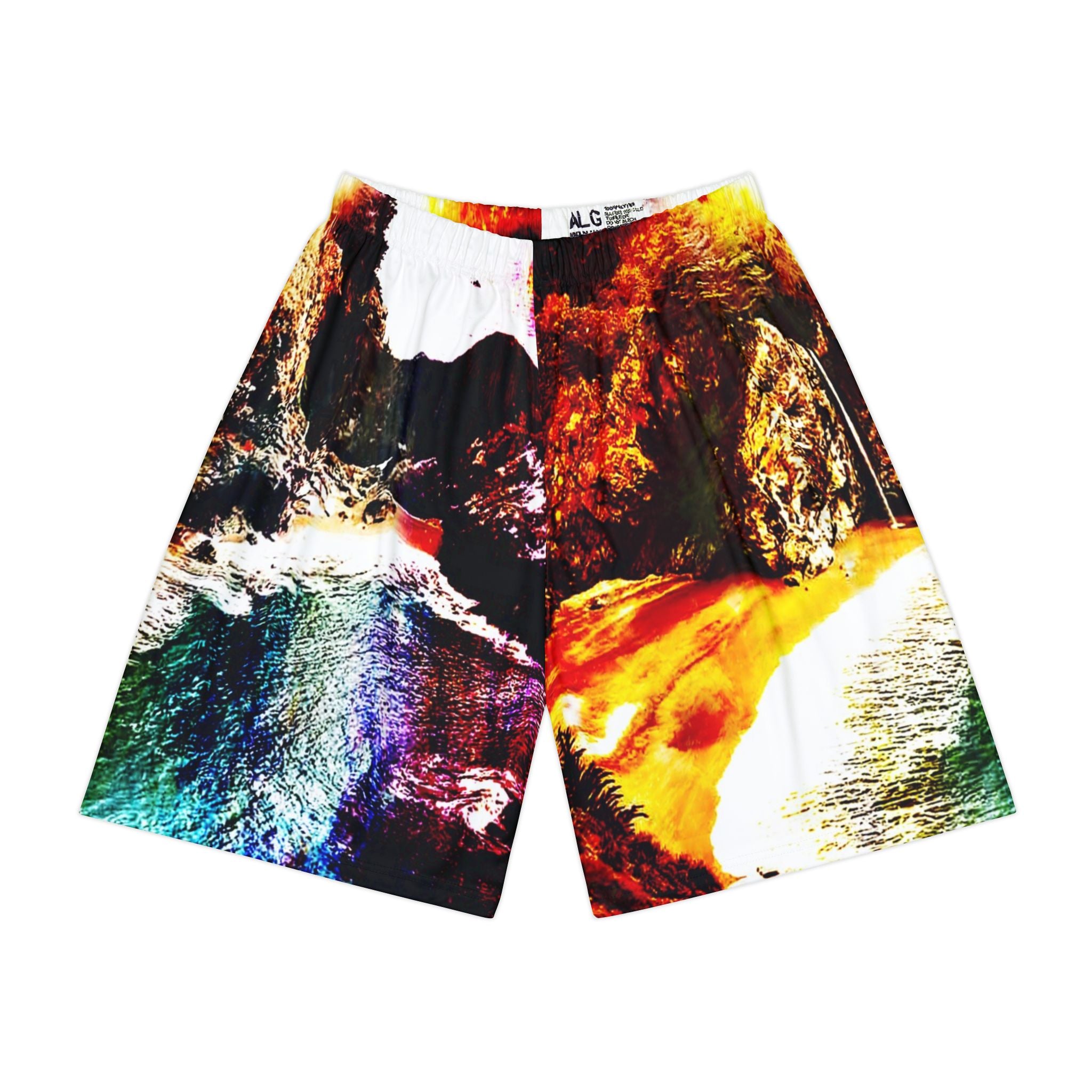 Rise Again Hideaway Cove Dreams Men’s Sports Shorts