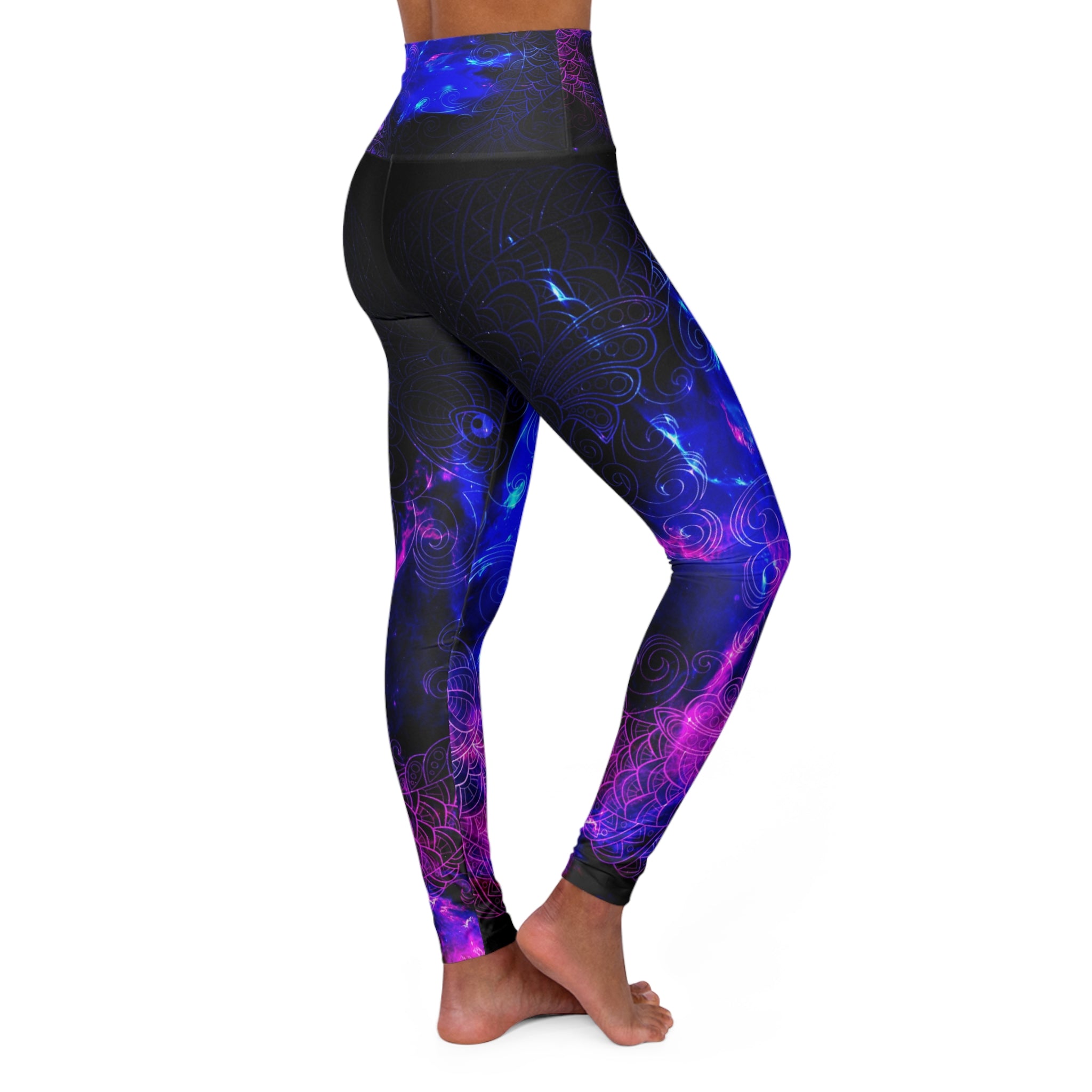 Amethyst Koi Dreams High Waisted Yoga Leggings