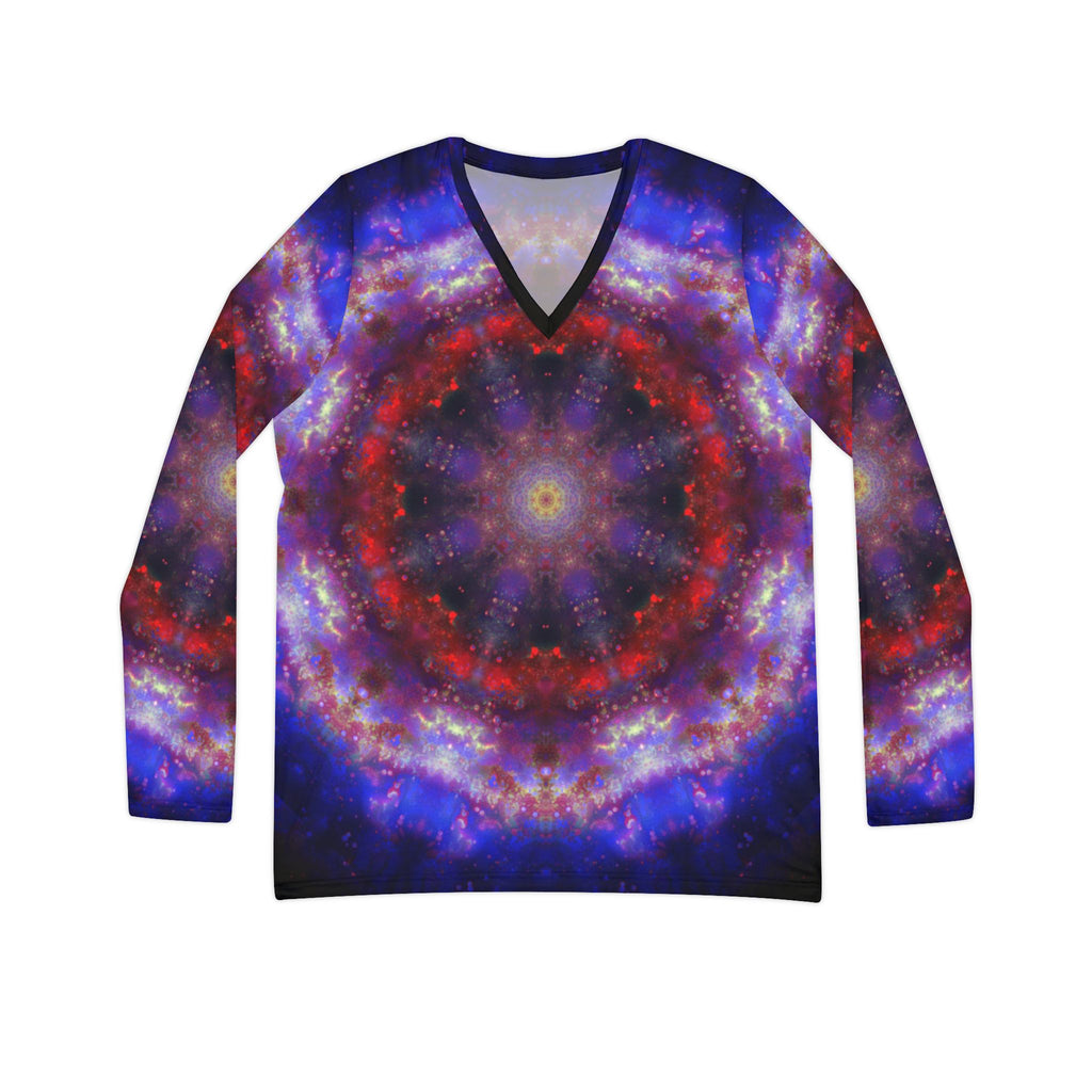 Spirited Marie My Telescope Desires Women's Long Sleeve V-neck Shirt