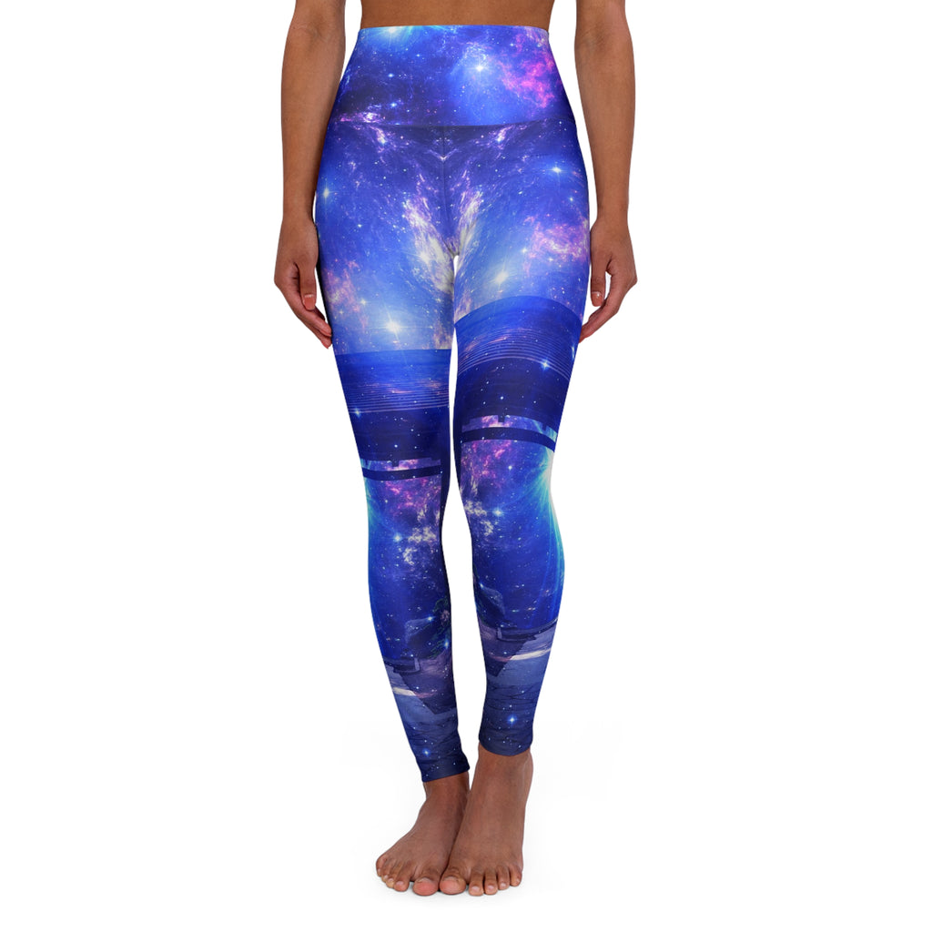 Iridescent Pathway to Neverland Dreams High Waisted Yoga Leggings