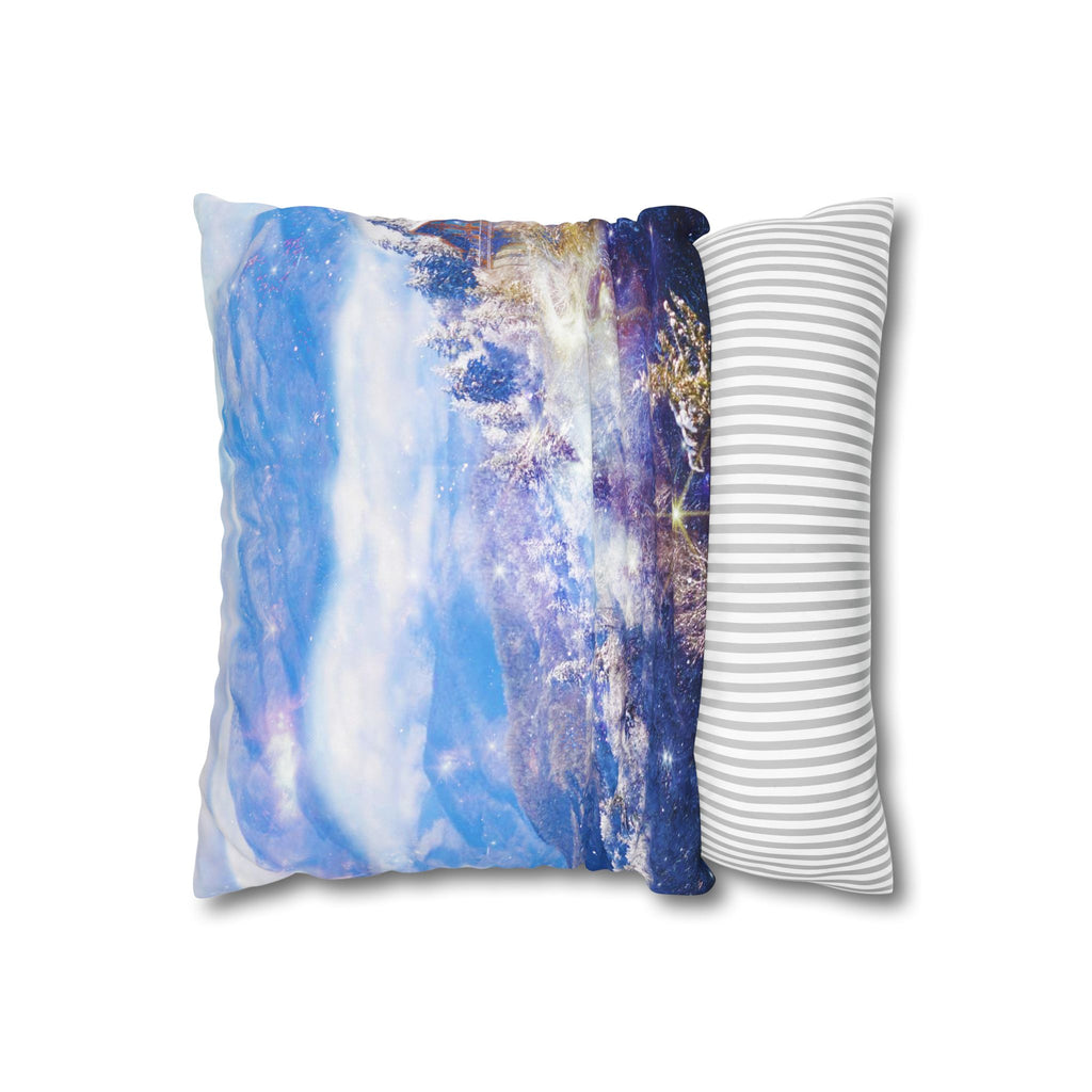 Katerina's Light a Way Smoky Mountain Dreams Square Poly Canvas Pillowcase