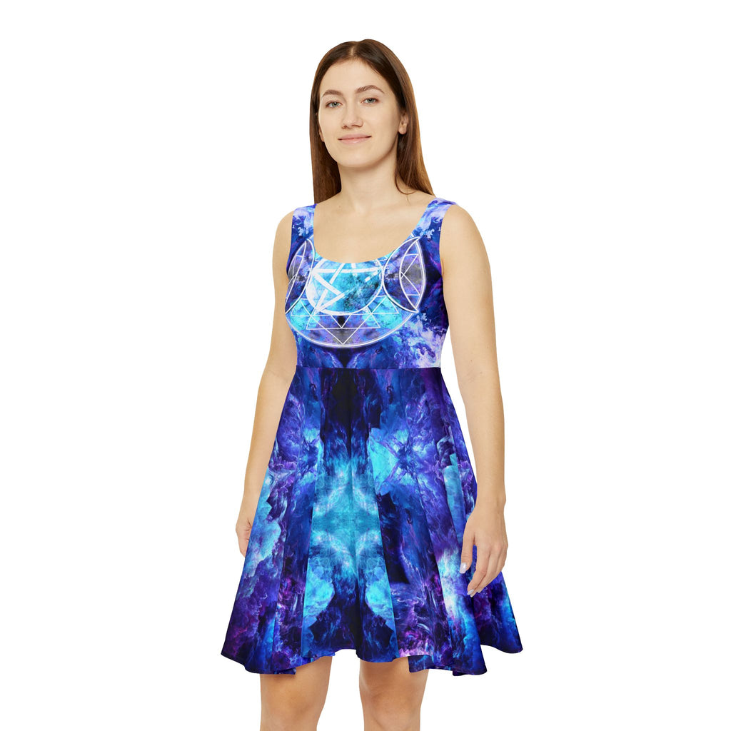Amen Jin's Dragon's Gate Triple Goddess Meditations Women's Skater Dress