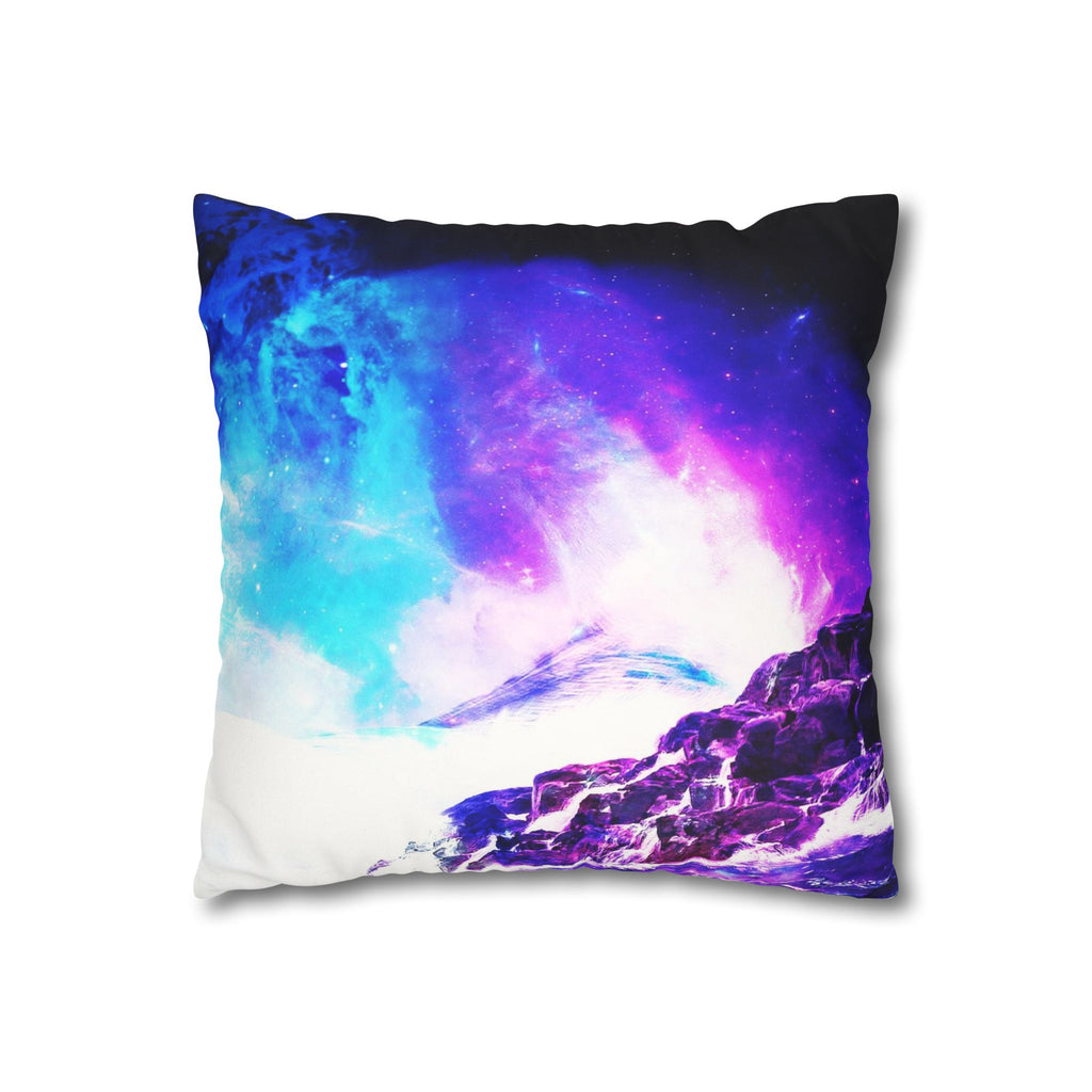 Creation's Heaven Serenity Bay Dreams Faux Suede Square Pillow Case