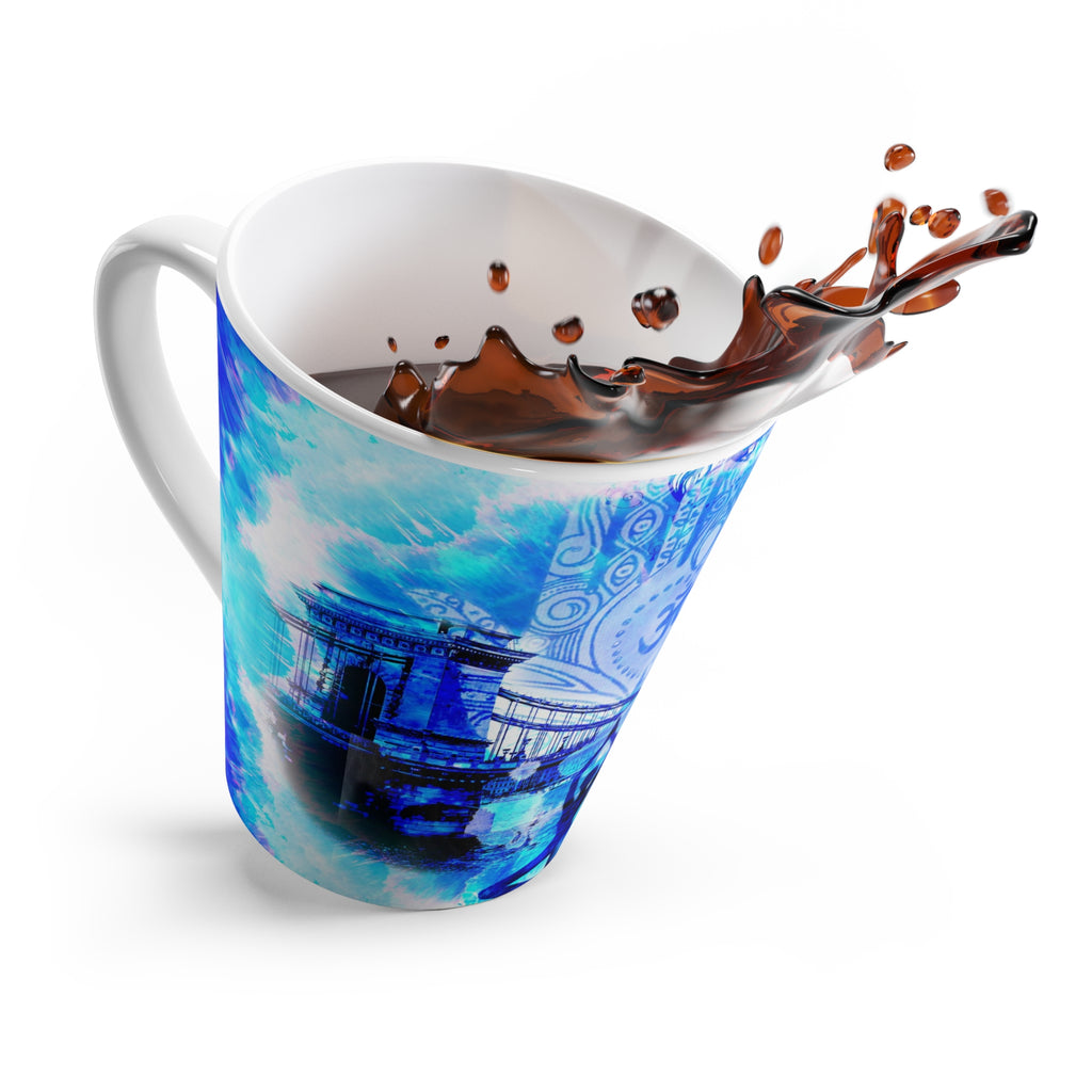 Amen Jin's Blue Sun Budapest Meditations Latte Mug