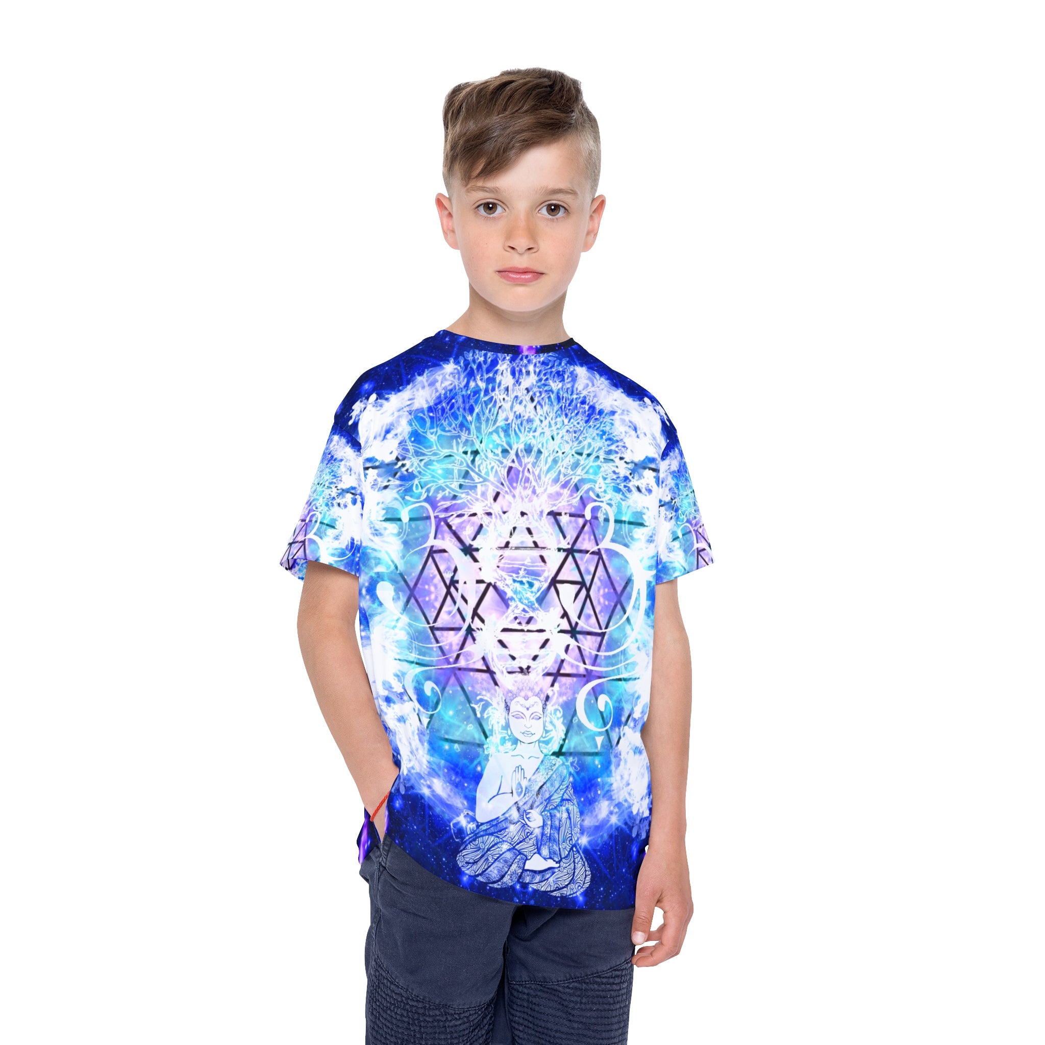 Amen Jin's Katerina's Eros & Psyche Desires Buddha Meditations  Kids Sports Jersey