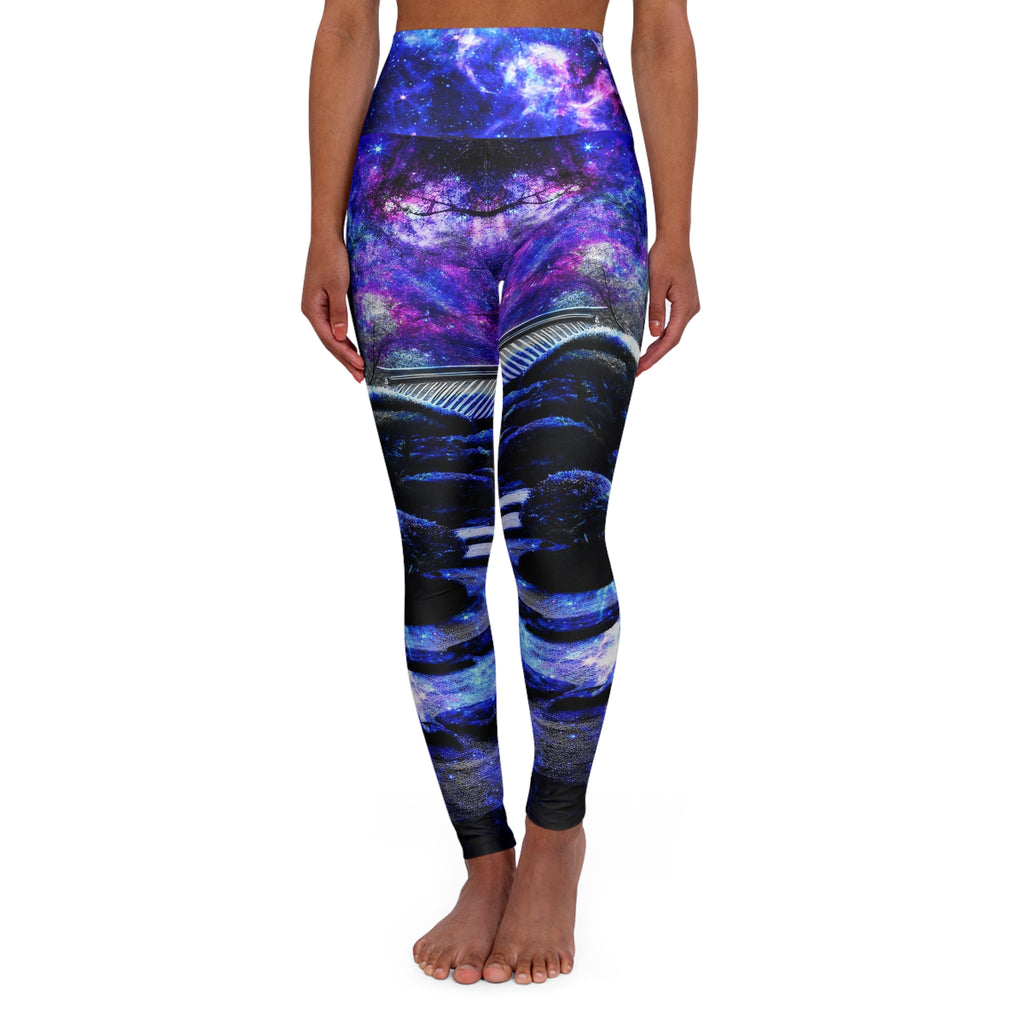 Katerina's on My Way to Neverland Tranquil Garden Dreams Yoga Leggings