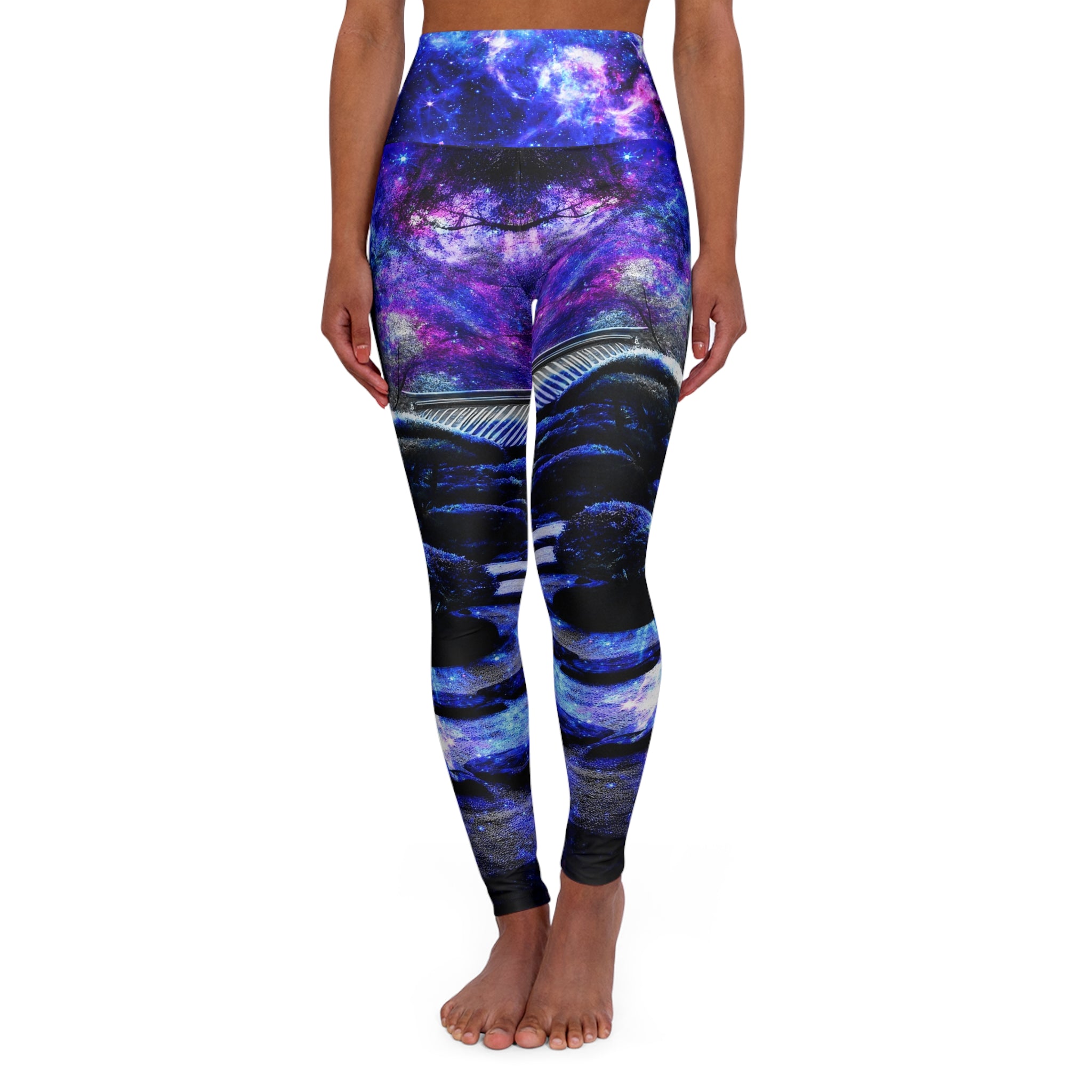 Katerina's on My Way to Neverland Tranquil Garden Dreams Yoga Leggings