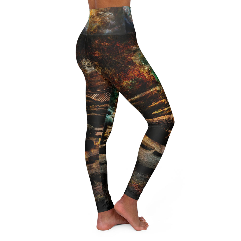 Breathe Again Tranquil Garden Dreams High Waisted Yoga Leggings