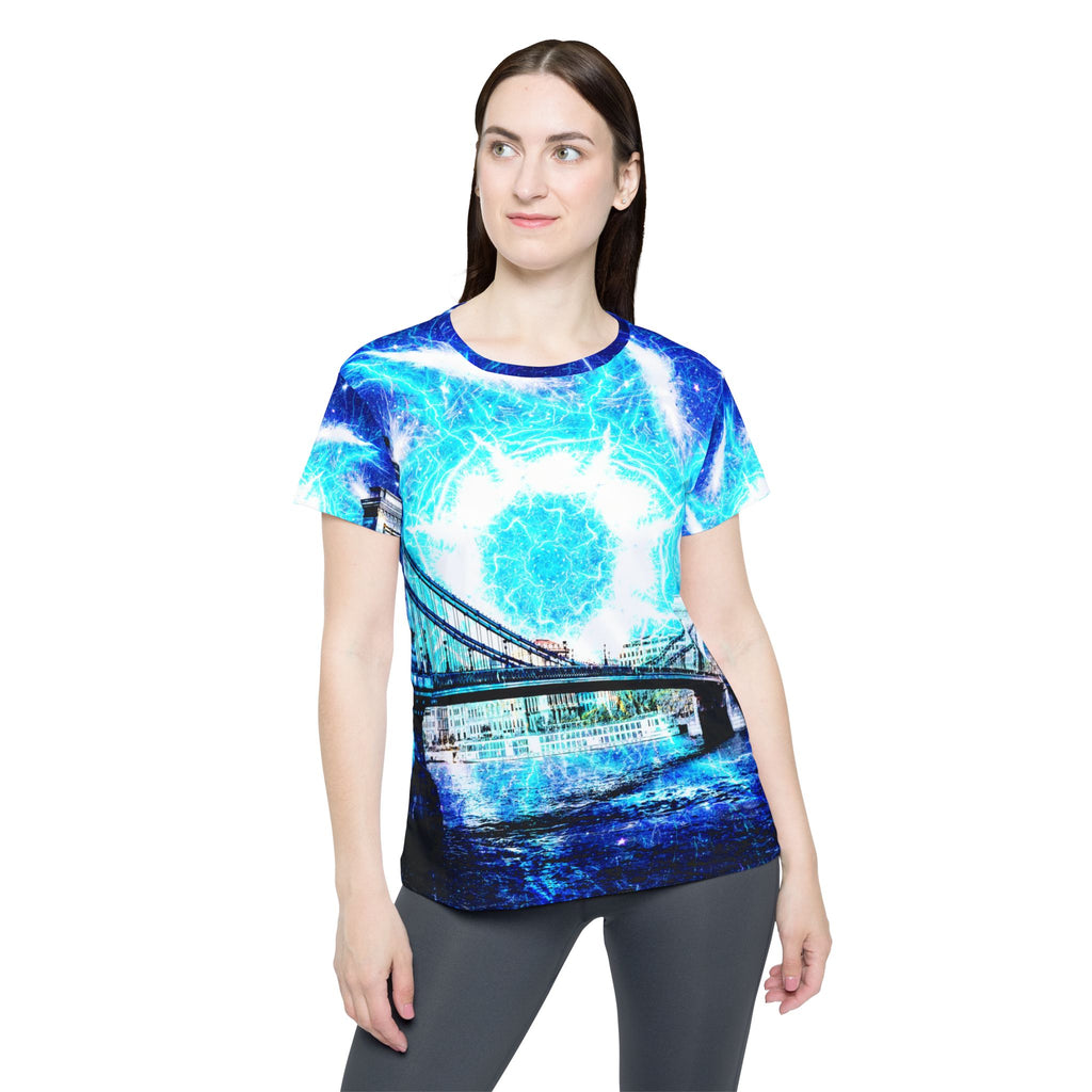 Katerina's Mandala of Electric Dragon Fire Budapest Desires Womens Sports Jersey