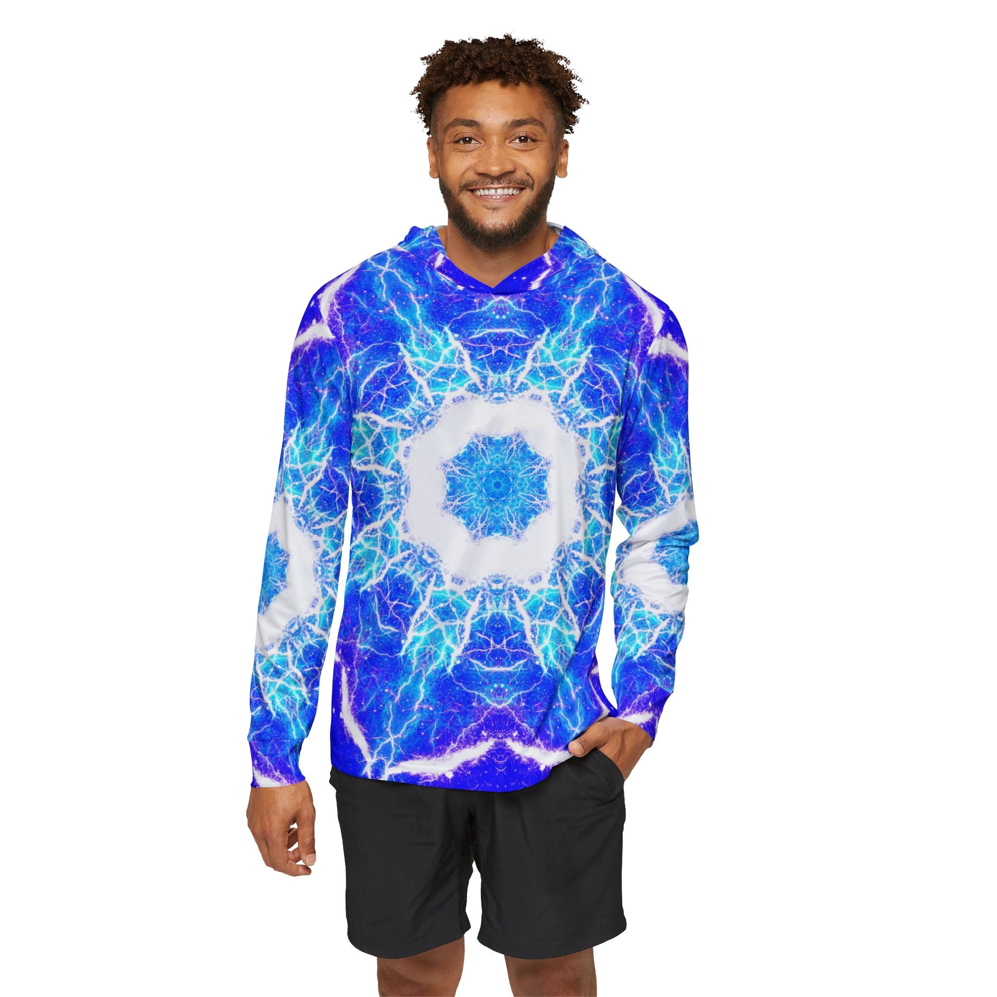 Katerina's Mandala of Dragon Fire Desires Men's Sports Warmup Hoodie