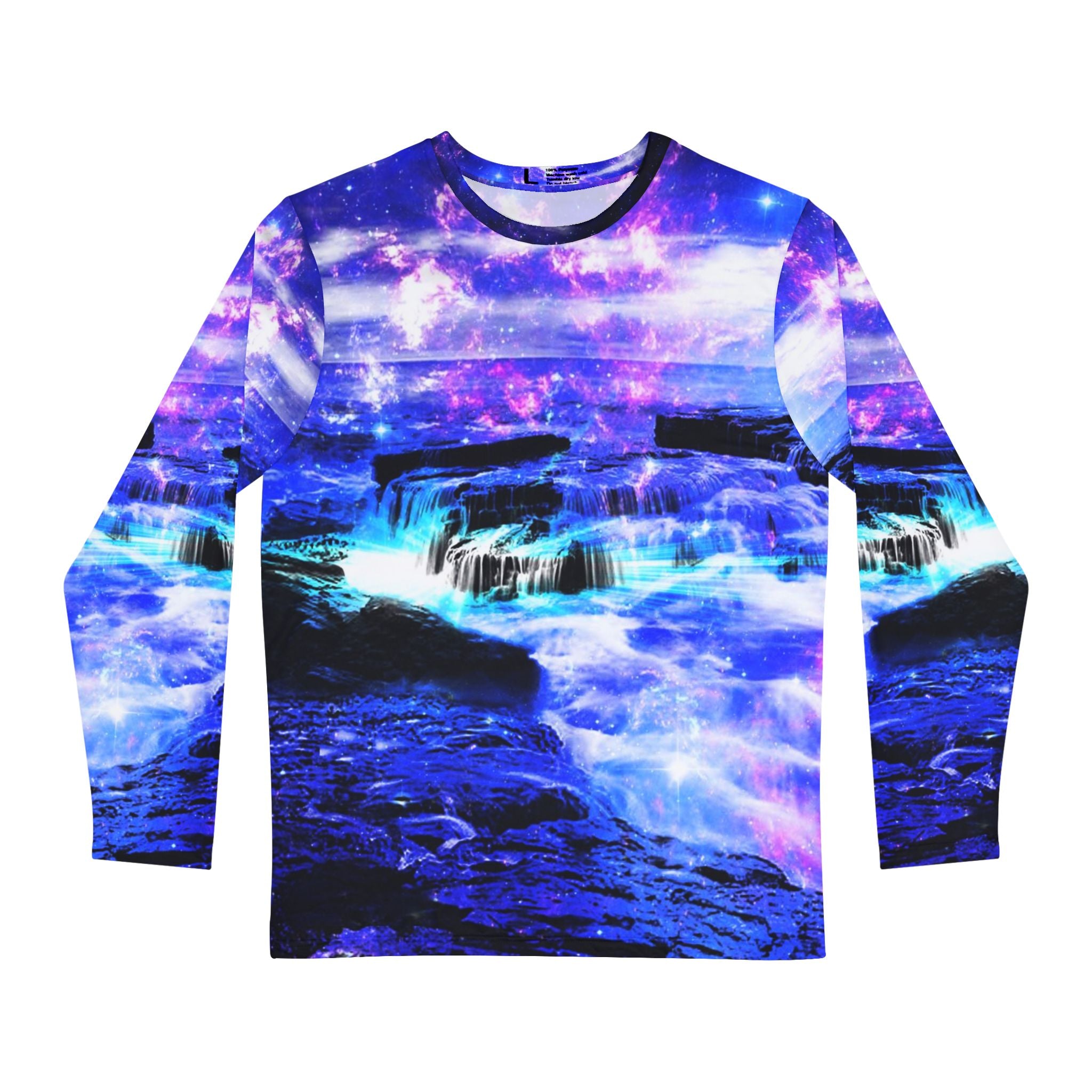 Iridescent Magickal Sea Dreams Men's Long Sleeved Shirt
