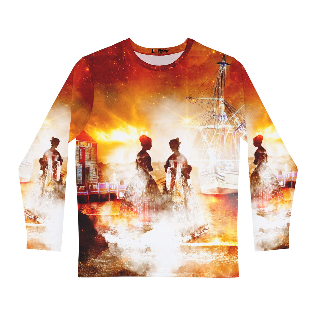 Samhain Eve Salem Harbor Dreams Men's Long Sleeve Shirt