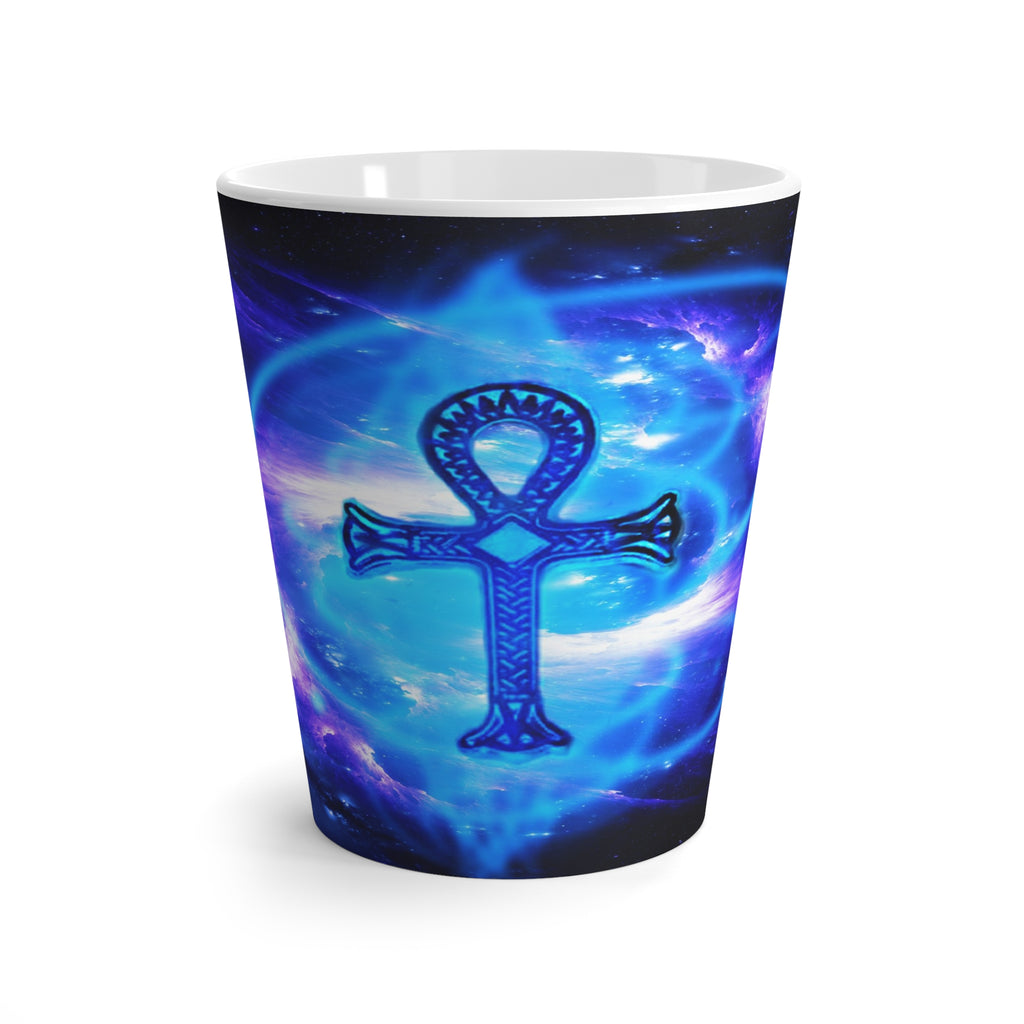 Amethyst Sapphire Ankh Dreams Latte Mug