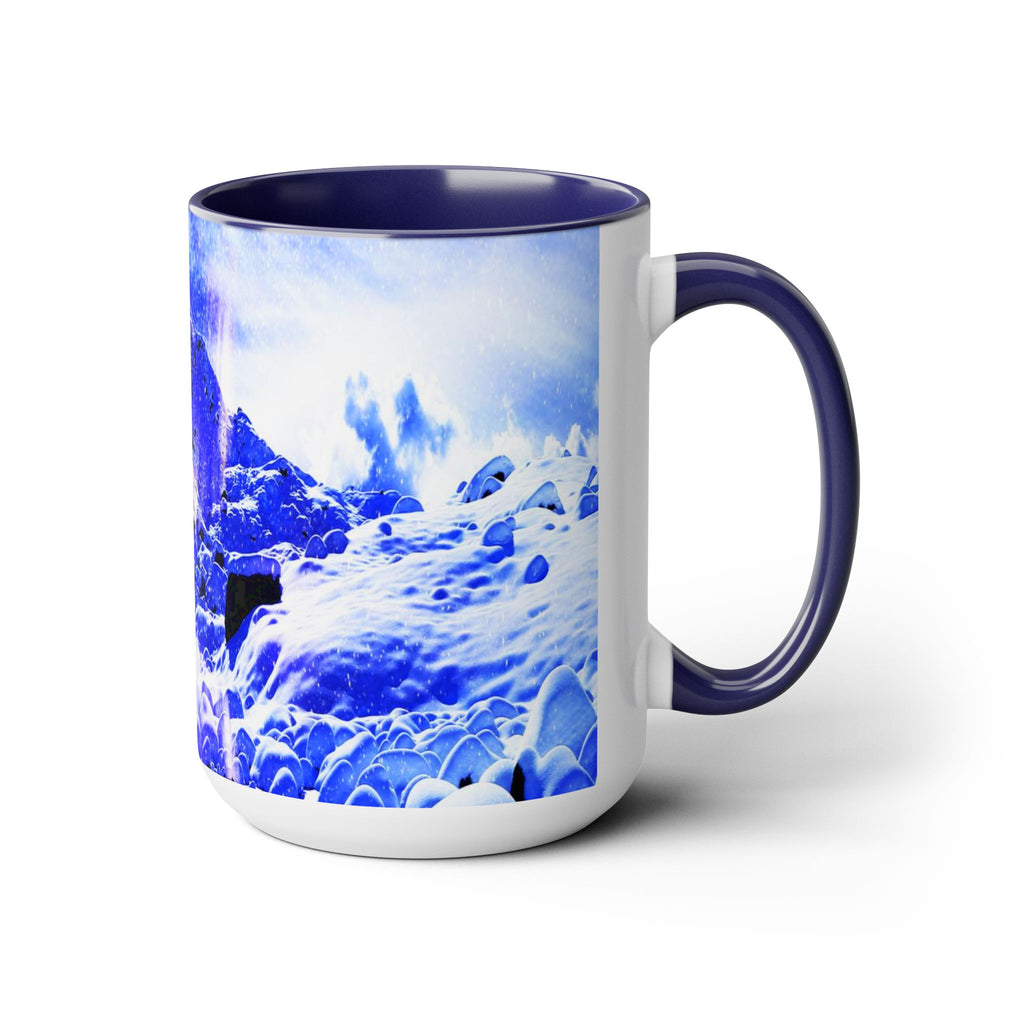 Yule Night Dreams Two-Tone Coffee Mugs, 15oz