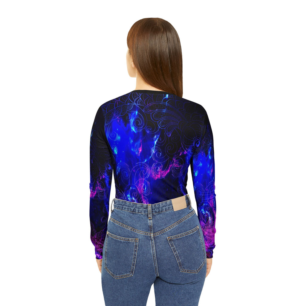 Amethyst Koi Dreams Long Sleeve V-neck Shirt