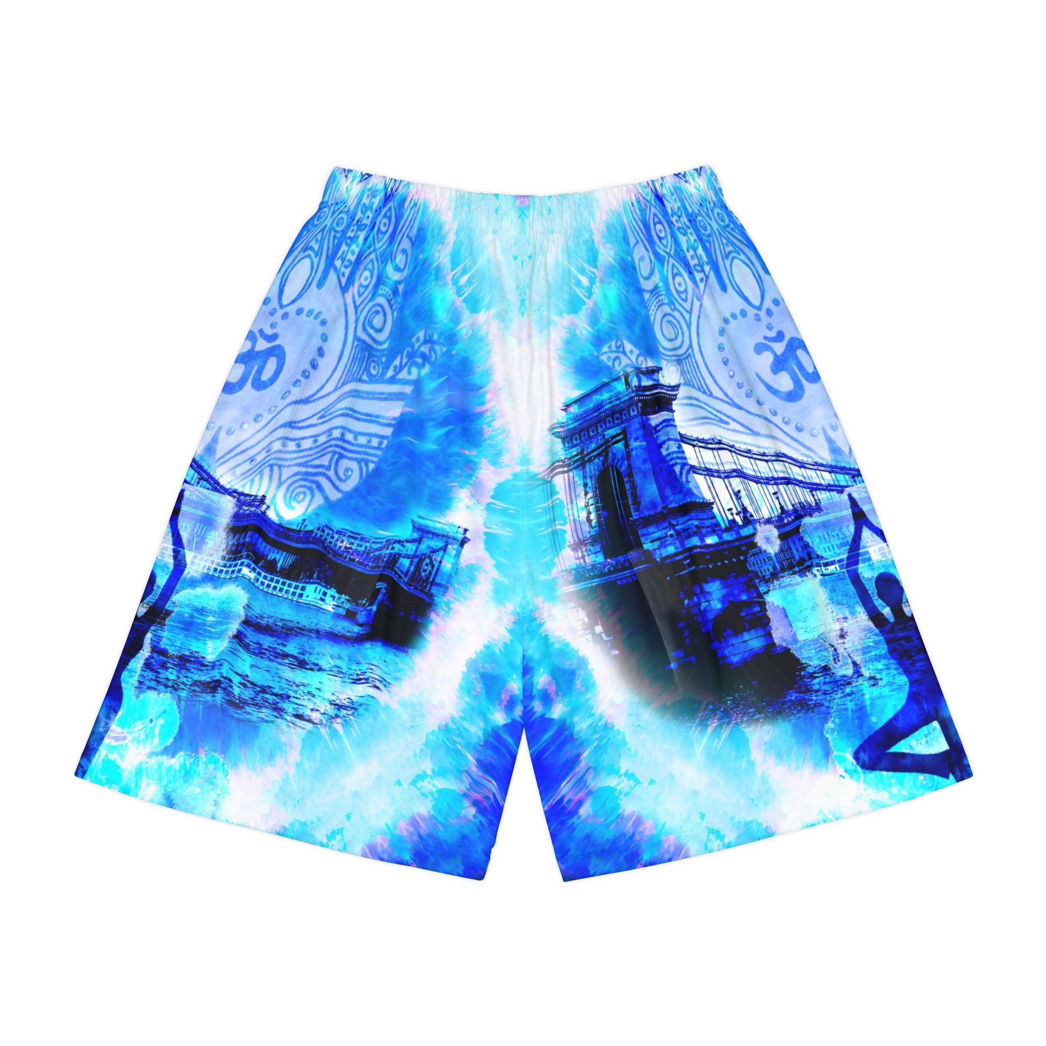 Amen Jin's Blue Sun Budapest Meditations  Men’s Sports Shorts