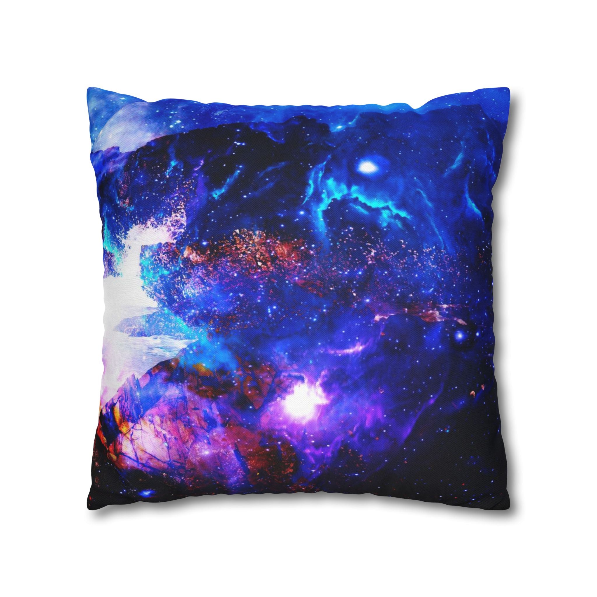 Ad Amoreum Amisi Somewhere on the Indian Ocean Dreams Spun Square Pillow Case