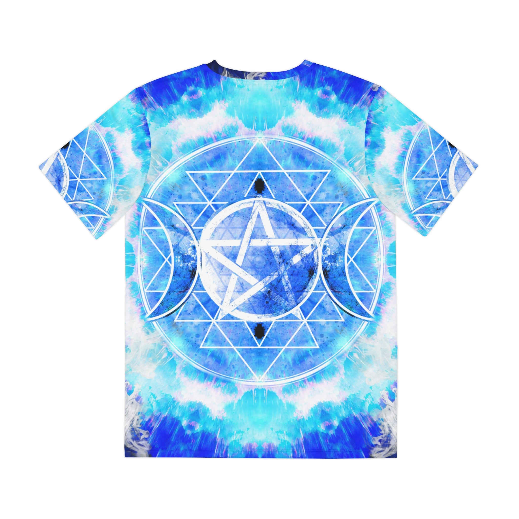 Amen Jin's Blue Sun Triple Goddess Meditations Men's Polyester Tee