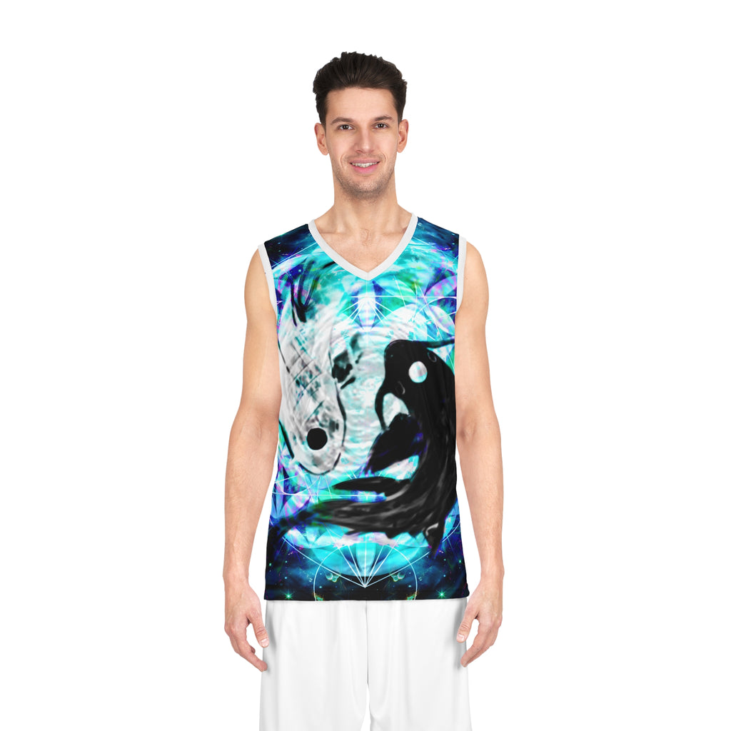 Katerina's Now and Forever Koi Meditations Basketball Jersey