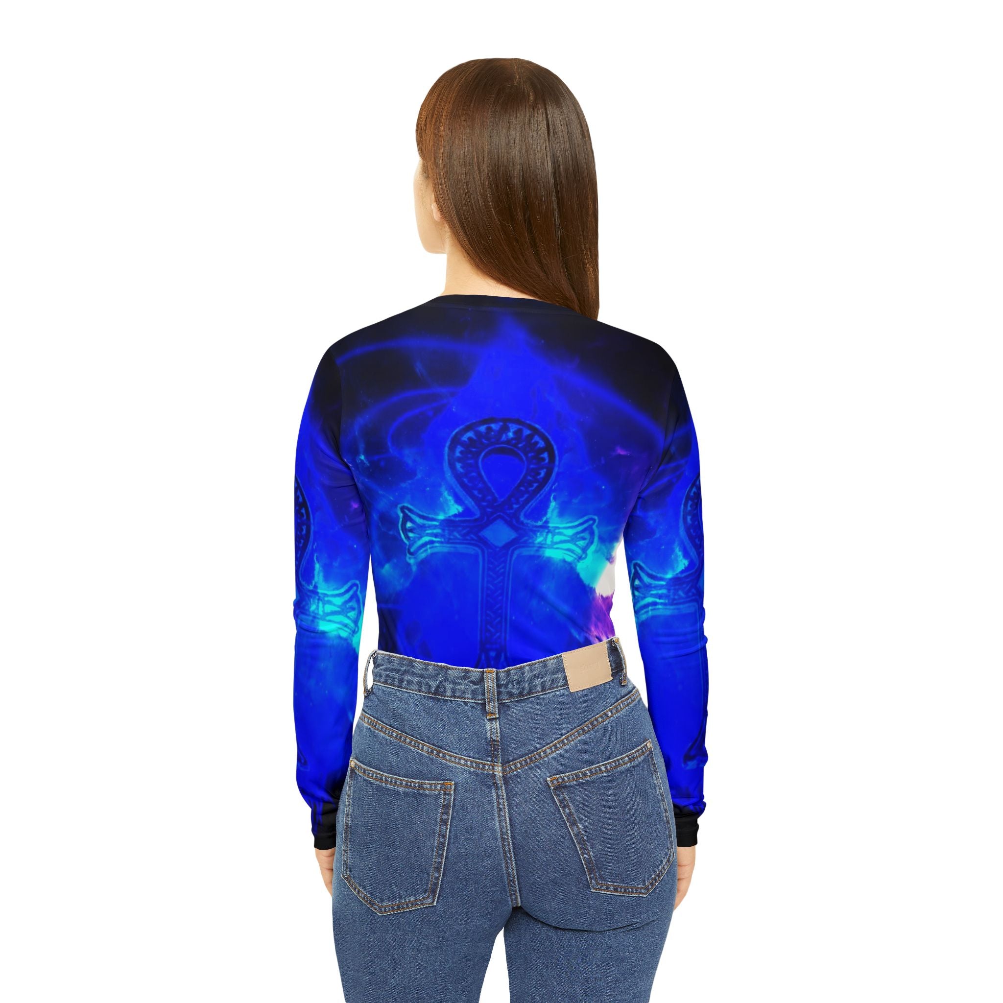 Ad Amorem Amisi Ankh Dreams Long Sleeve V-neck Shirt