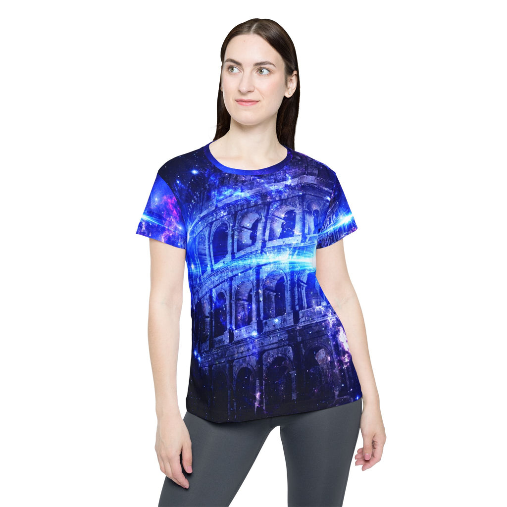 Iridescent Dreams of Roman Patterns Past Women's Sports Jersey