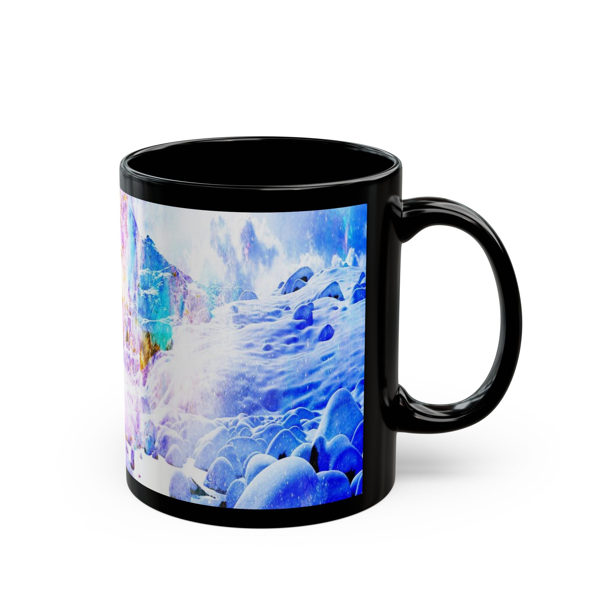 Breathe Again Yule Night Dreams Black Mug