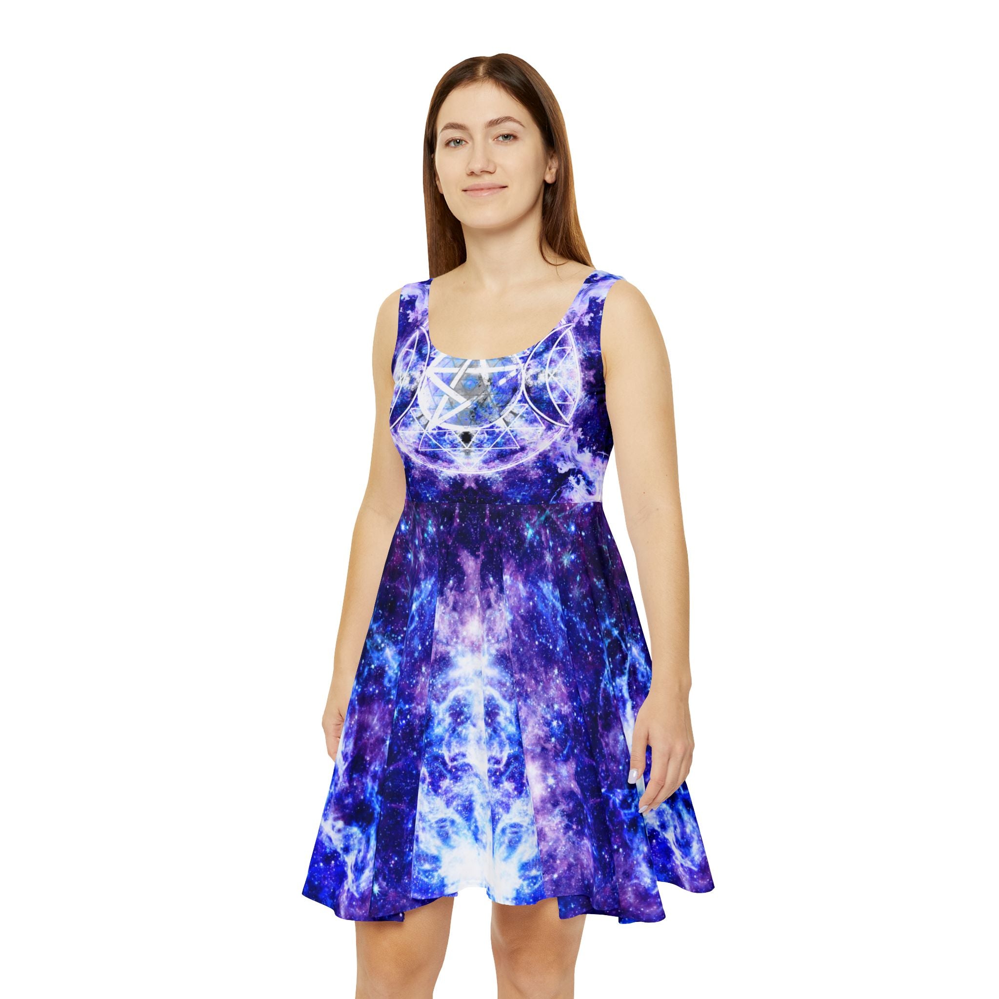 Amen Jin's Katerina's Dracularian D Triple Goddess Meditations Skater Dress