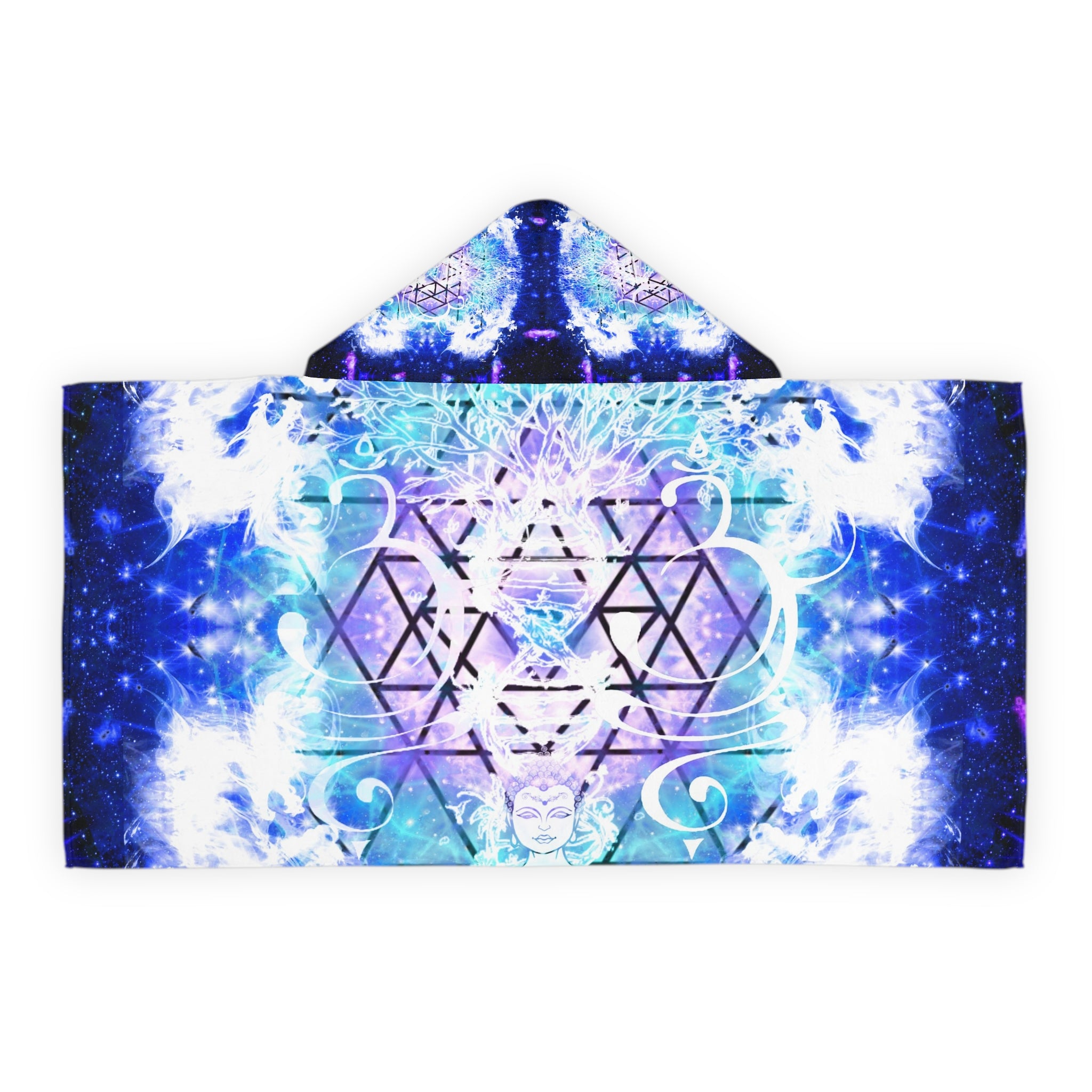 Amen Jin's Katerina's Eros and Psyche Desires Buddha Meditations Youth Hooded Towel