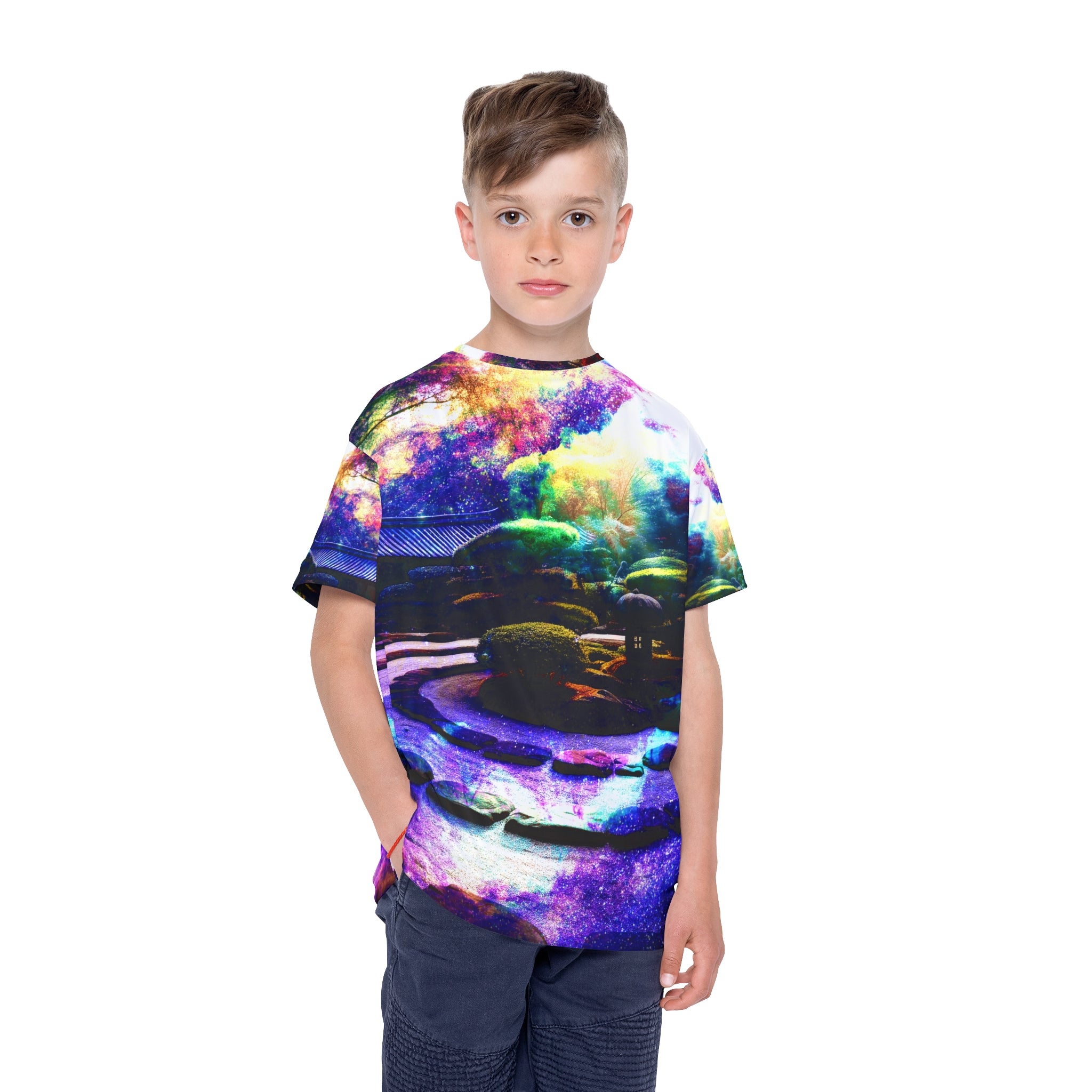 Spirited Marie Tranquil Garden Dreams Kids Sports Jersey
