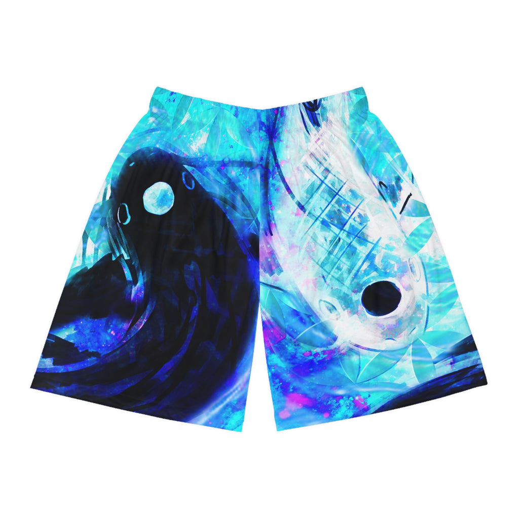 Amen Jin's Memories of Yesterday Koi Meditations Basketball Shorts