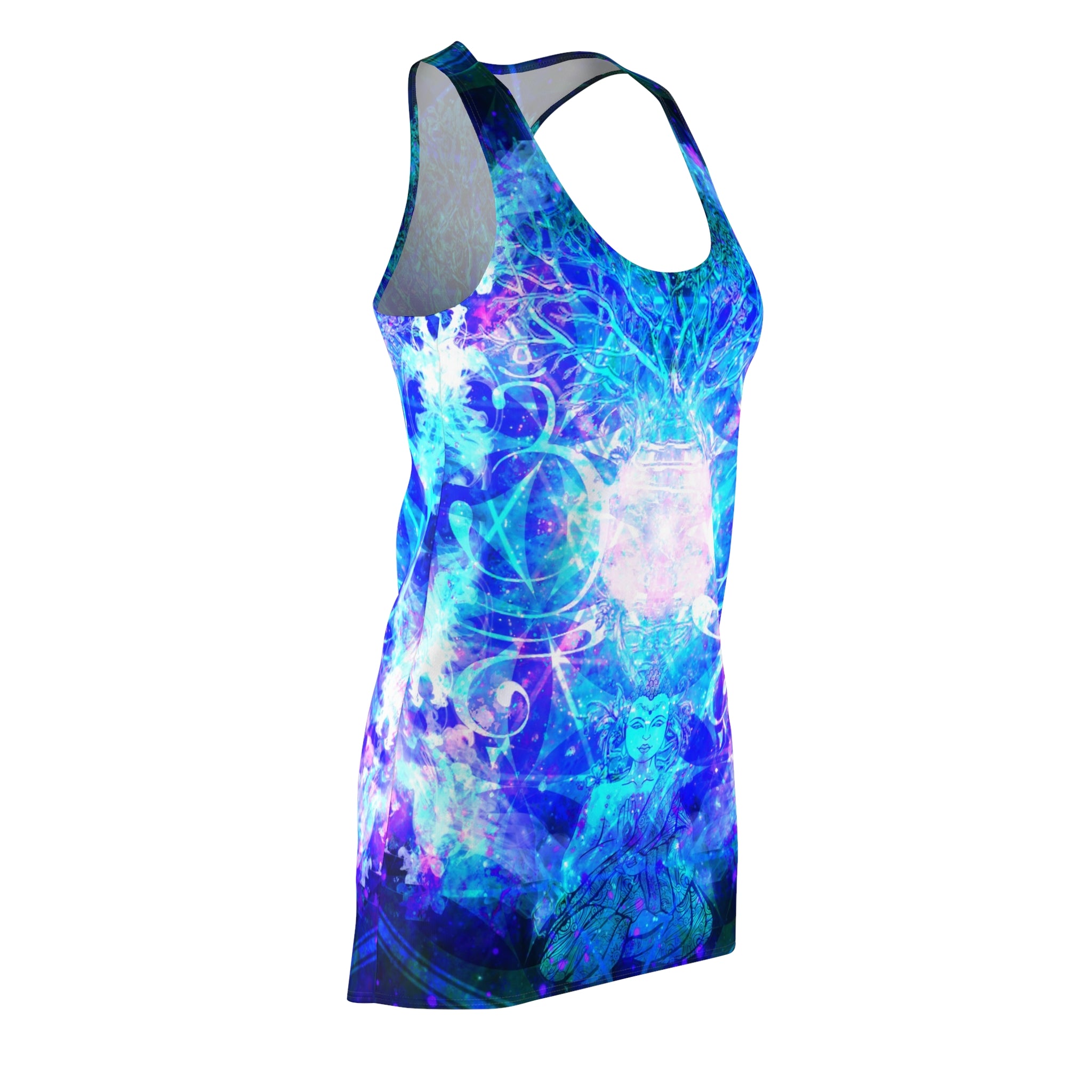 Amen Jin's Memories of Yesterday Buddha Meditations Women's Racerback Dress