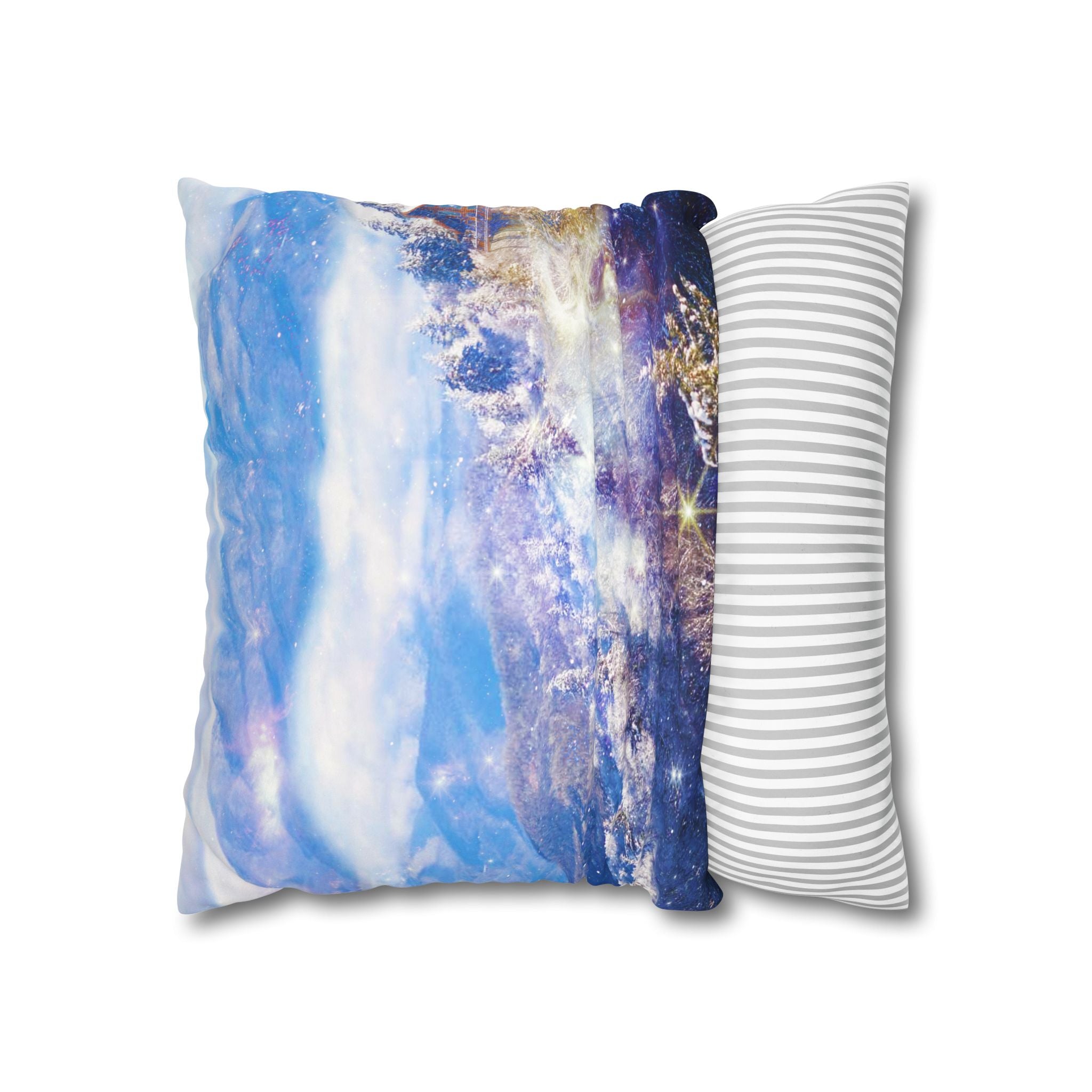 Katerina's Light a Way Smoky Mountain Dreams Faux Suede Square Pillowcase