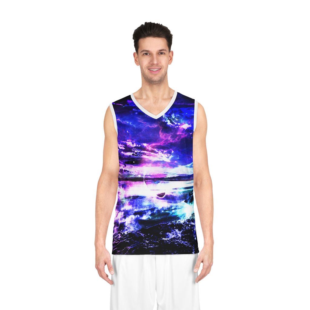 Amethyst Dancing Sea Dreams Basketball Jersey