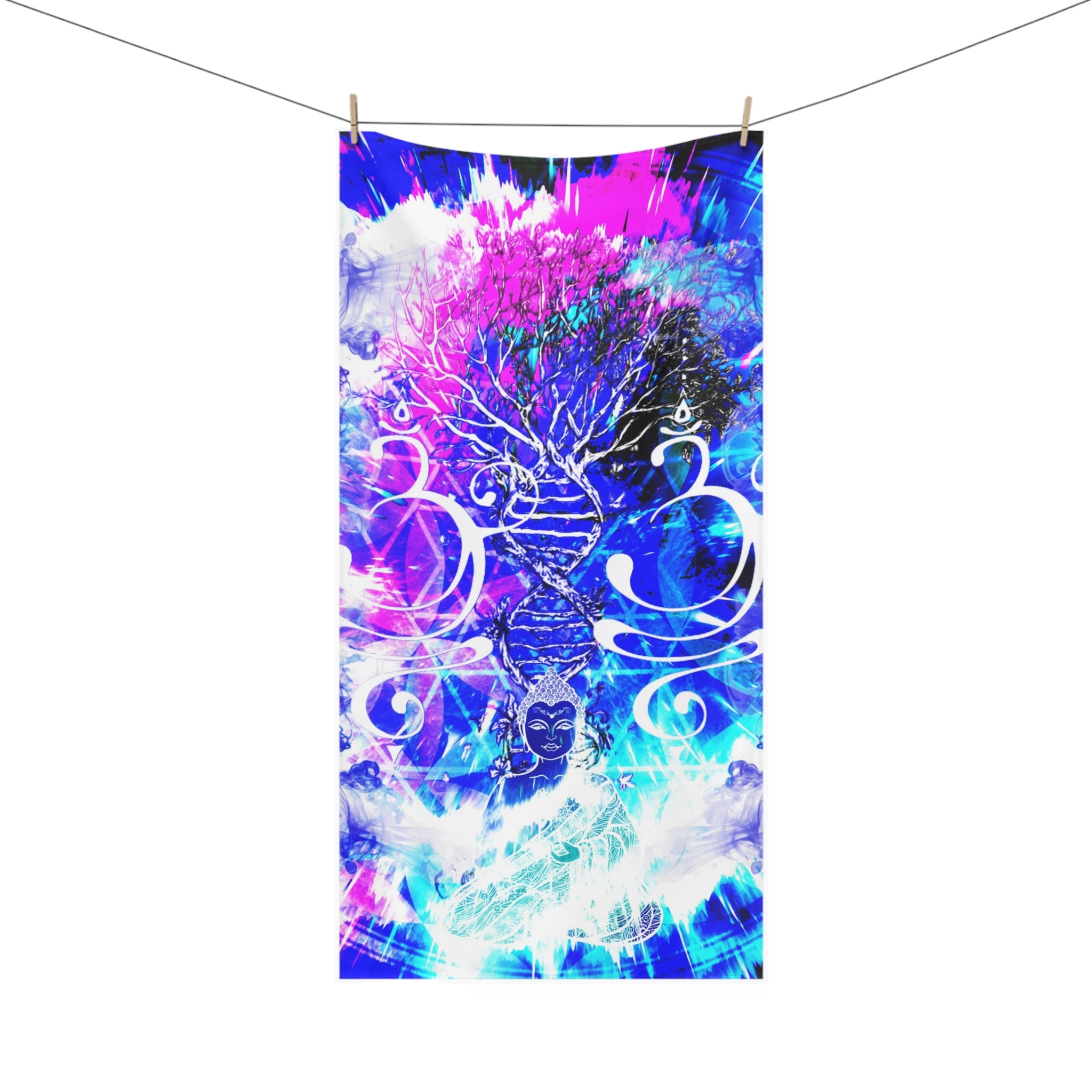 Creation's Buddha Meditations Mink-Cotton Towel