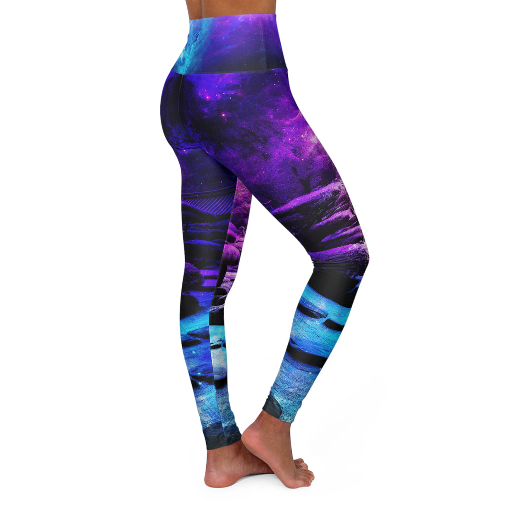 Creation's Heaven Tranquil Garden Dreams High Waisted Yoga Leggings