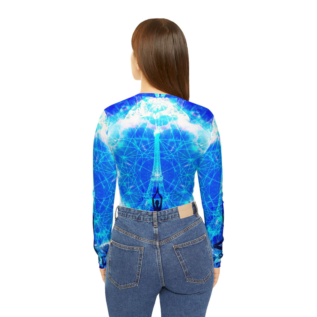 Amen Jin's Blue Sun Parisian Meditations Women's Long Sleeve V-neck