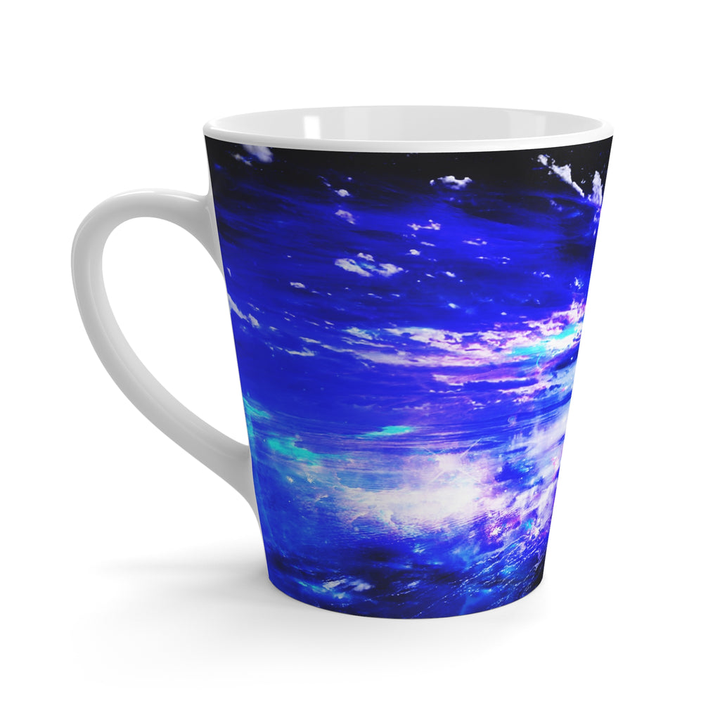 Amethyst Sapphire Dancing Sea Dreams Latte Mug