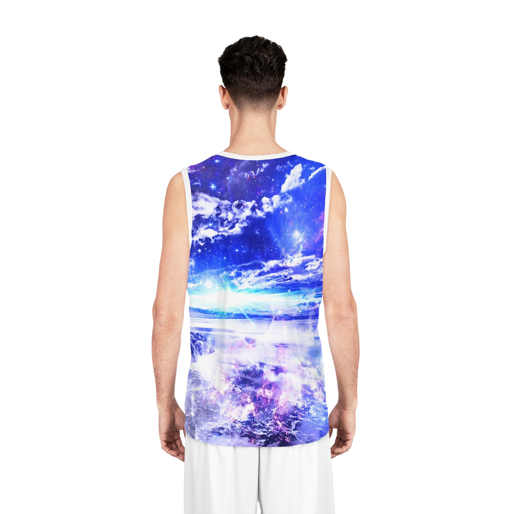 Iridescent Dancing Sea Dreams Basketball Jersey