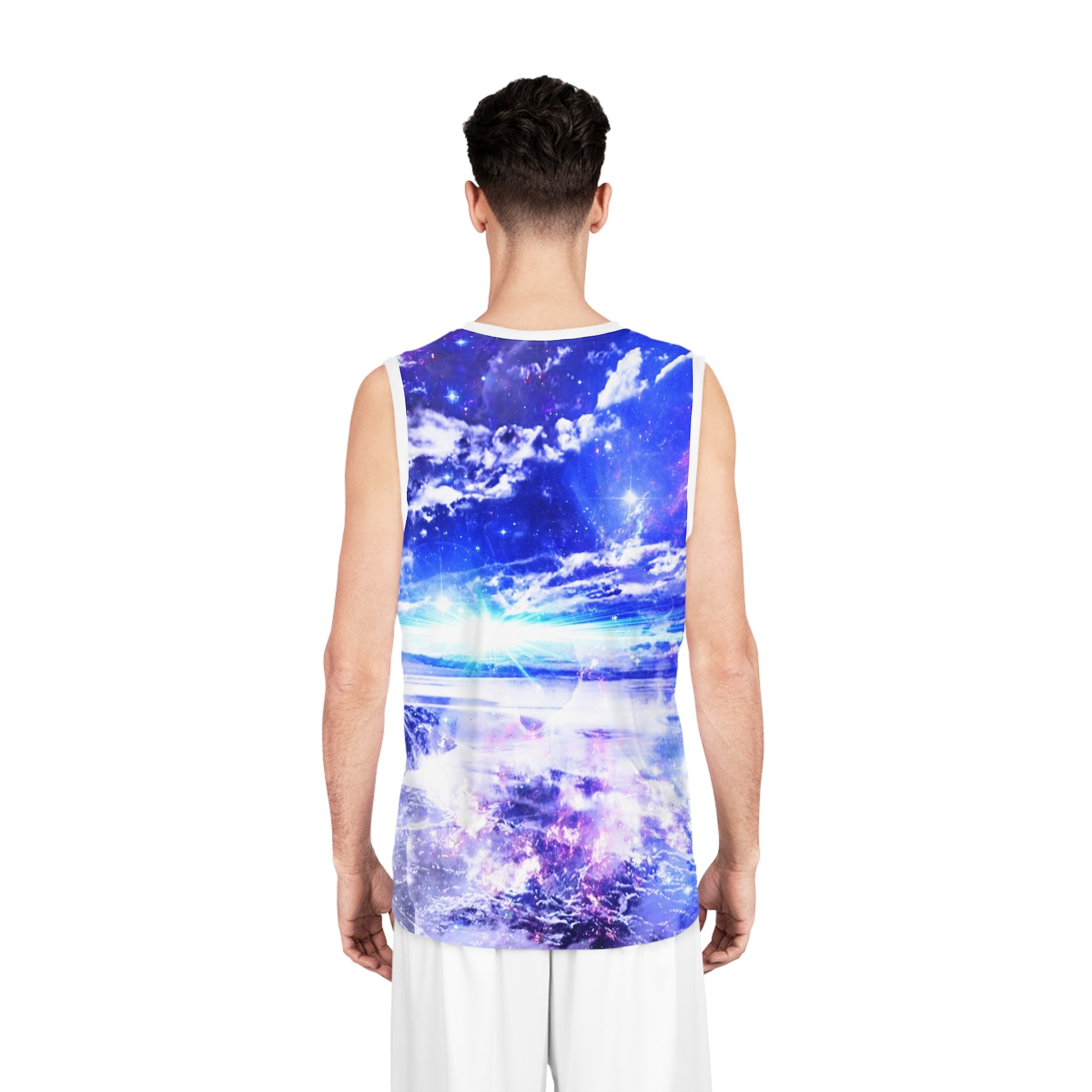 Iridescent Dancing Sea Dreams Basketball Jersey