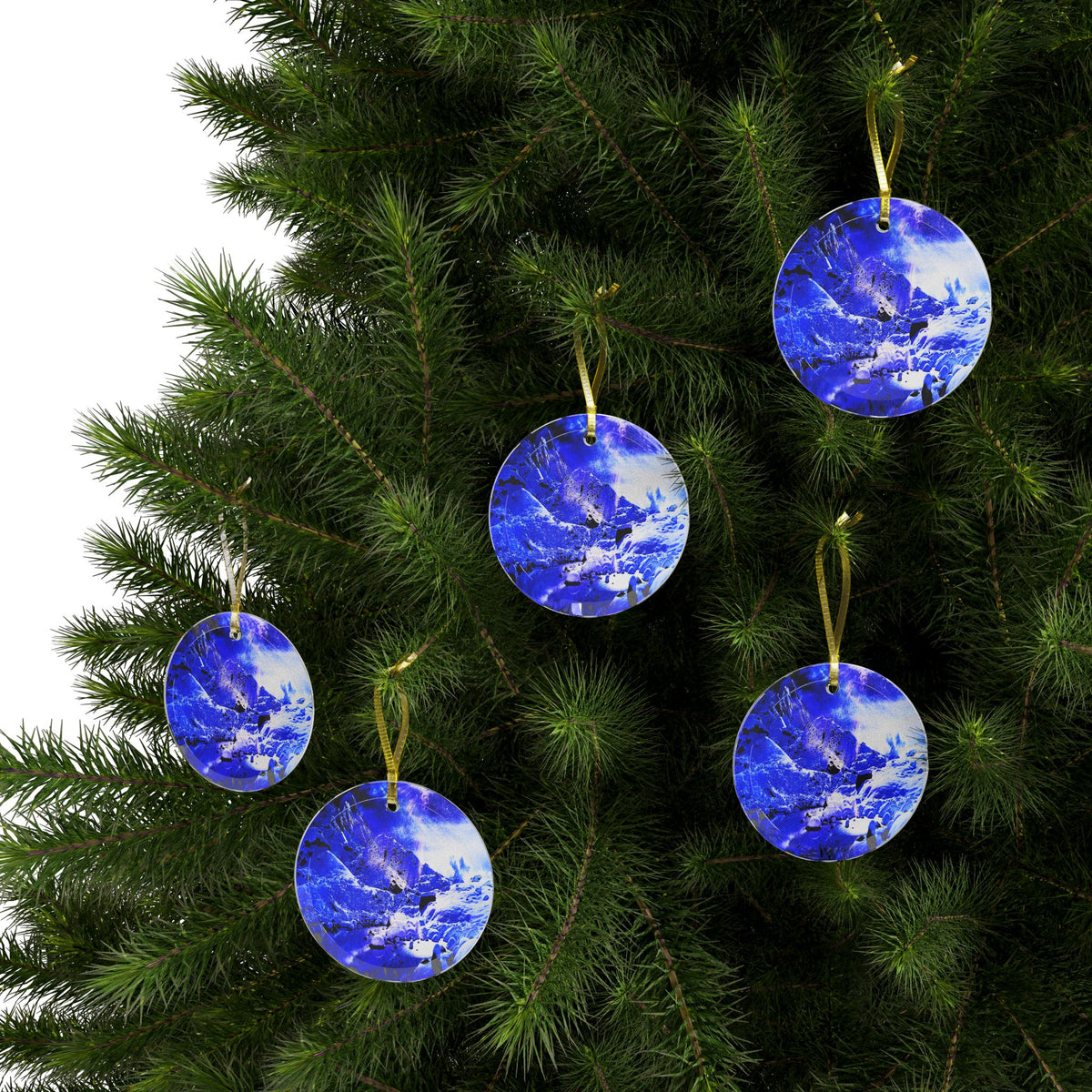 Yule Night Dreams Glass Ornaments