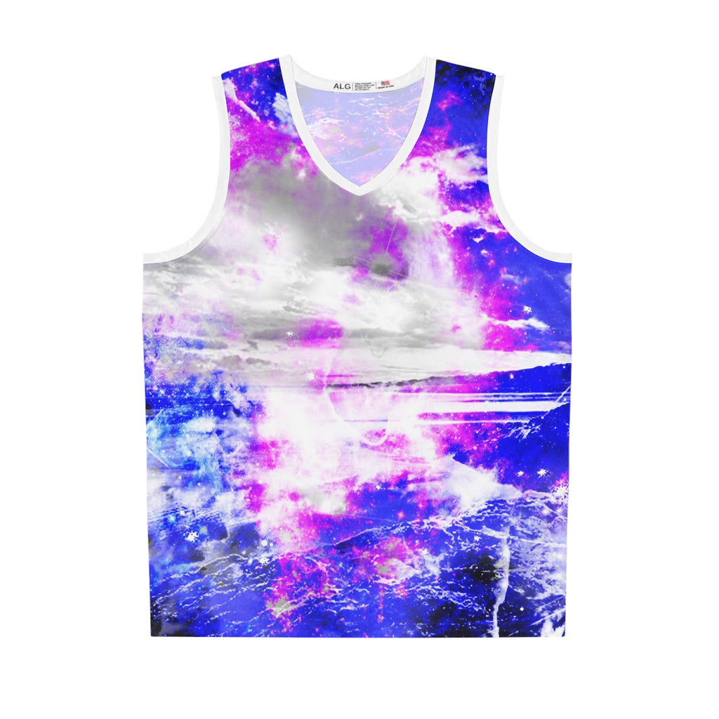 Amethyst Rose Dancing Sea Dreams Basketball Jersey