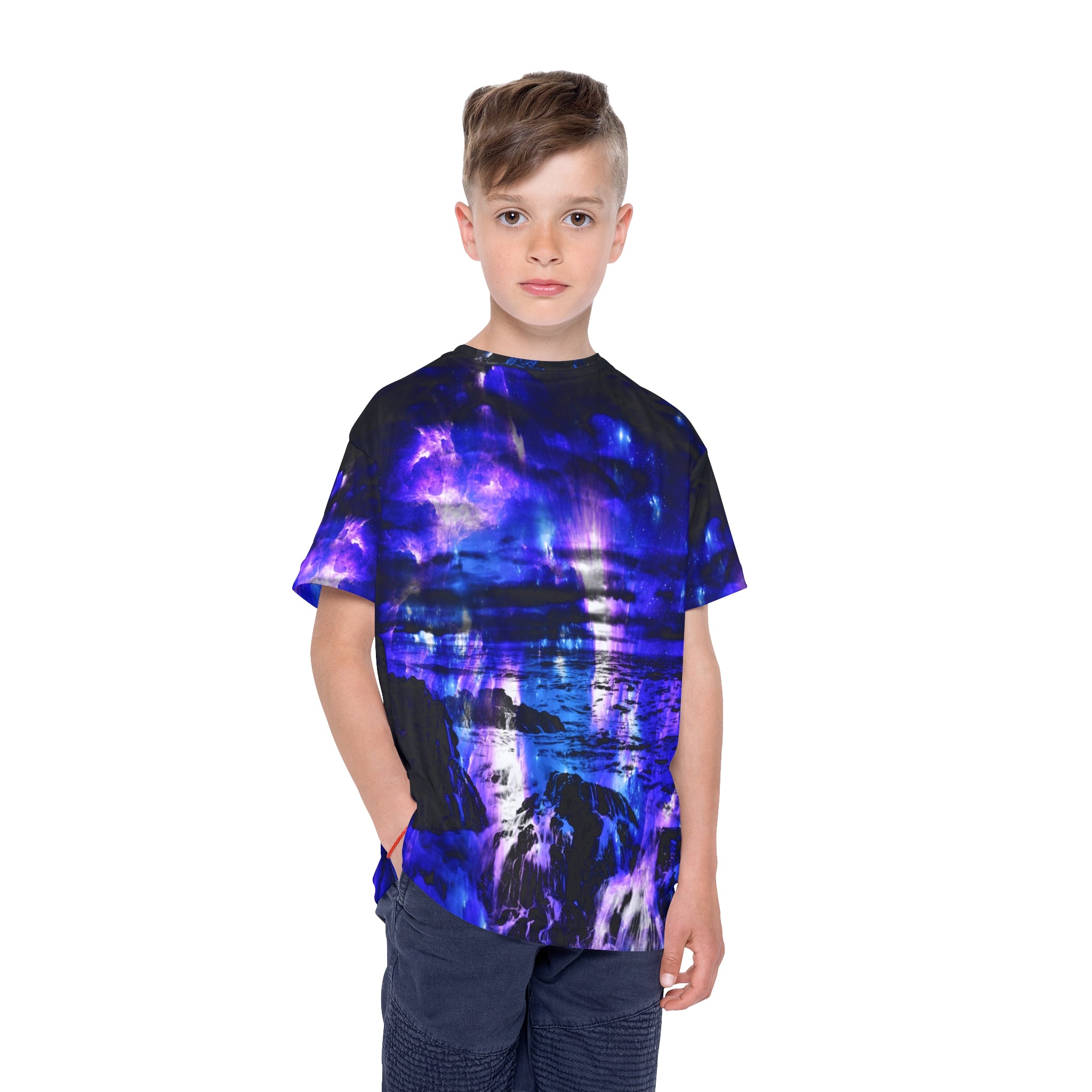 Amethyst Sapphire Cosmic Falls Dreams Kids Sports Jersey