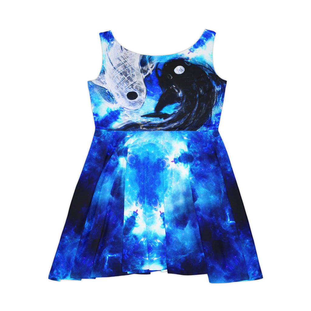 Amen Jin's Mandala of Dragon Fire Desires Koi Dreams Women's Skater Dress