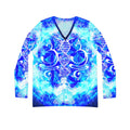 Amen Jin's Blue Sun Buddha Meditations Women's Long Sleeve V-neck
