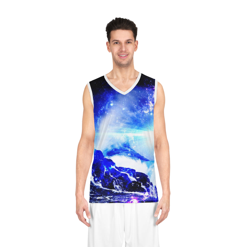 Iridescent Serenity Bay Dreams Basketball Jersey