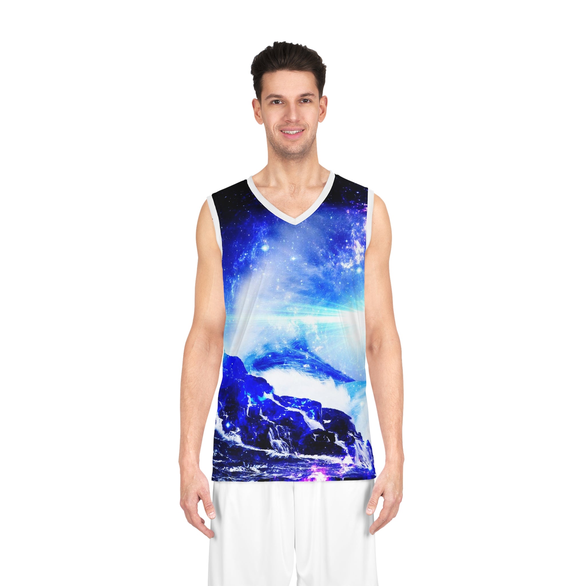 Iridescent Serenity Bay Dreams Basketball Jersey