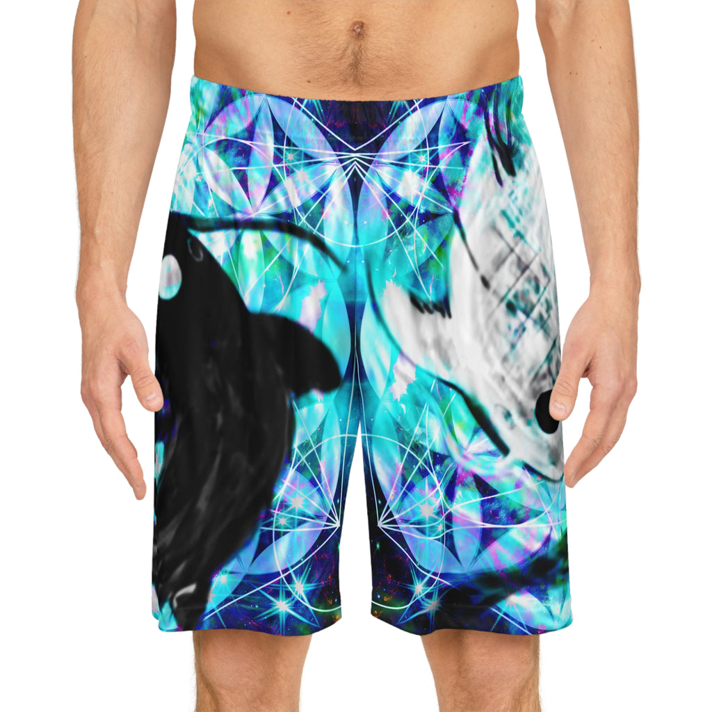 Katerina's Now and Forever Desires Koi Meditations Basketball Shorts